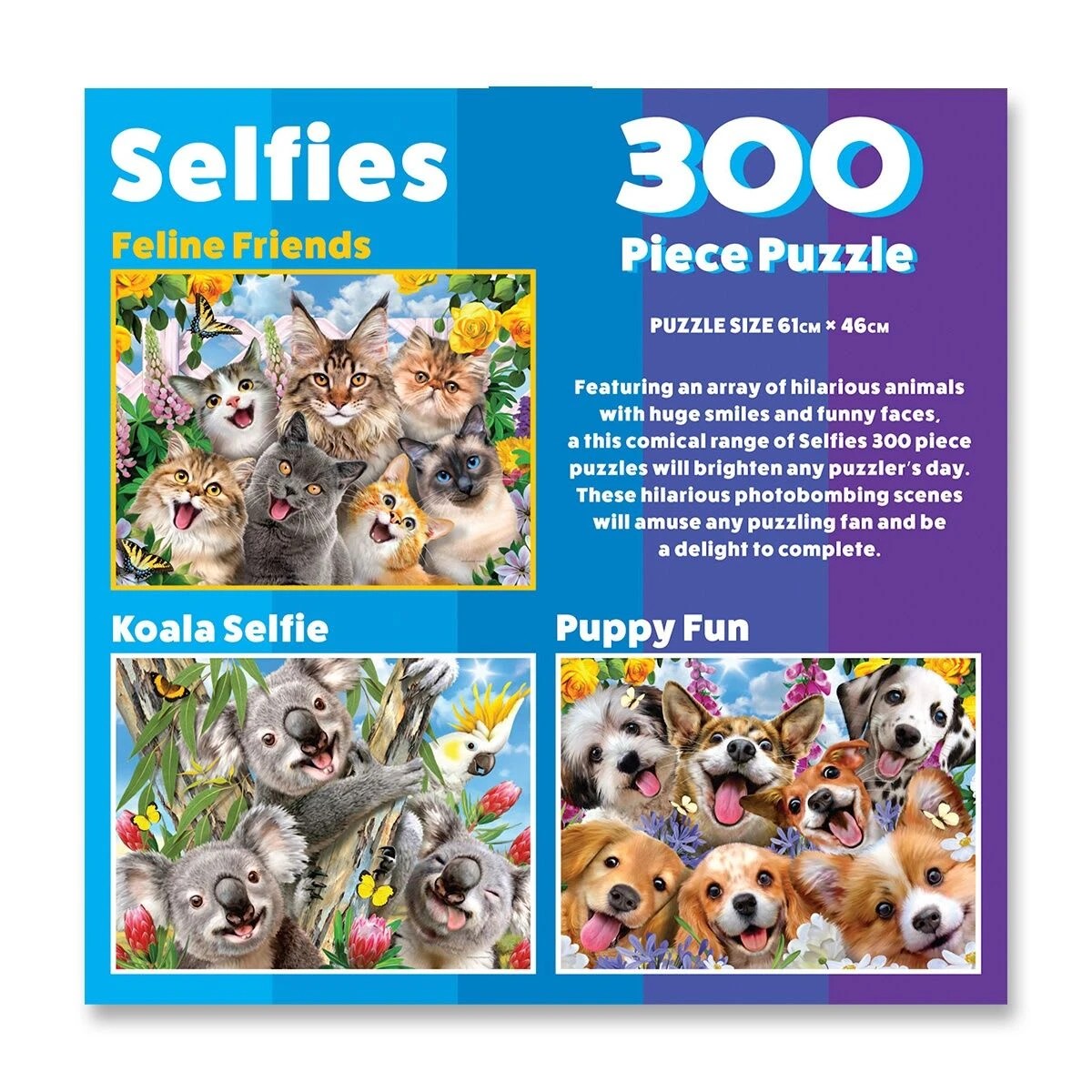 5 300 Piece Selfies Puzzle - Assorted, 5 of 5