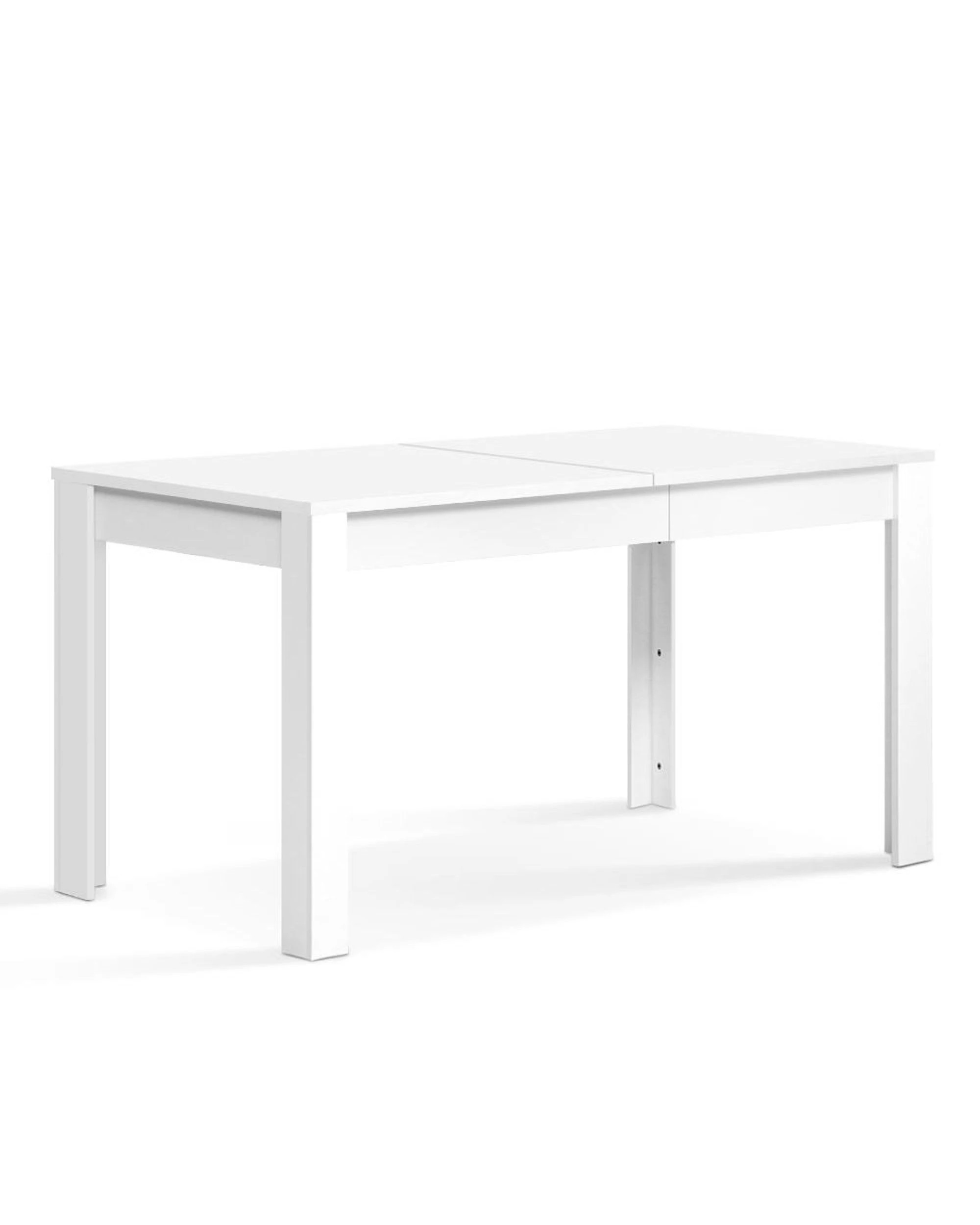 1 Artiss Dining Table Rectangular 4 Seater 120cm
 - White, 1 of 3