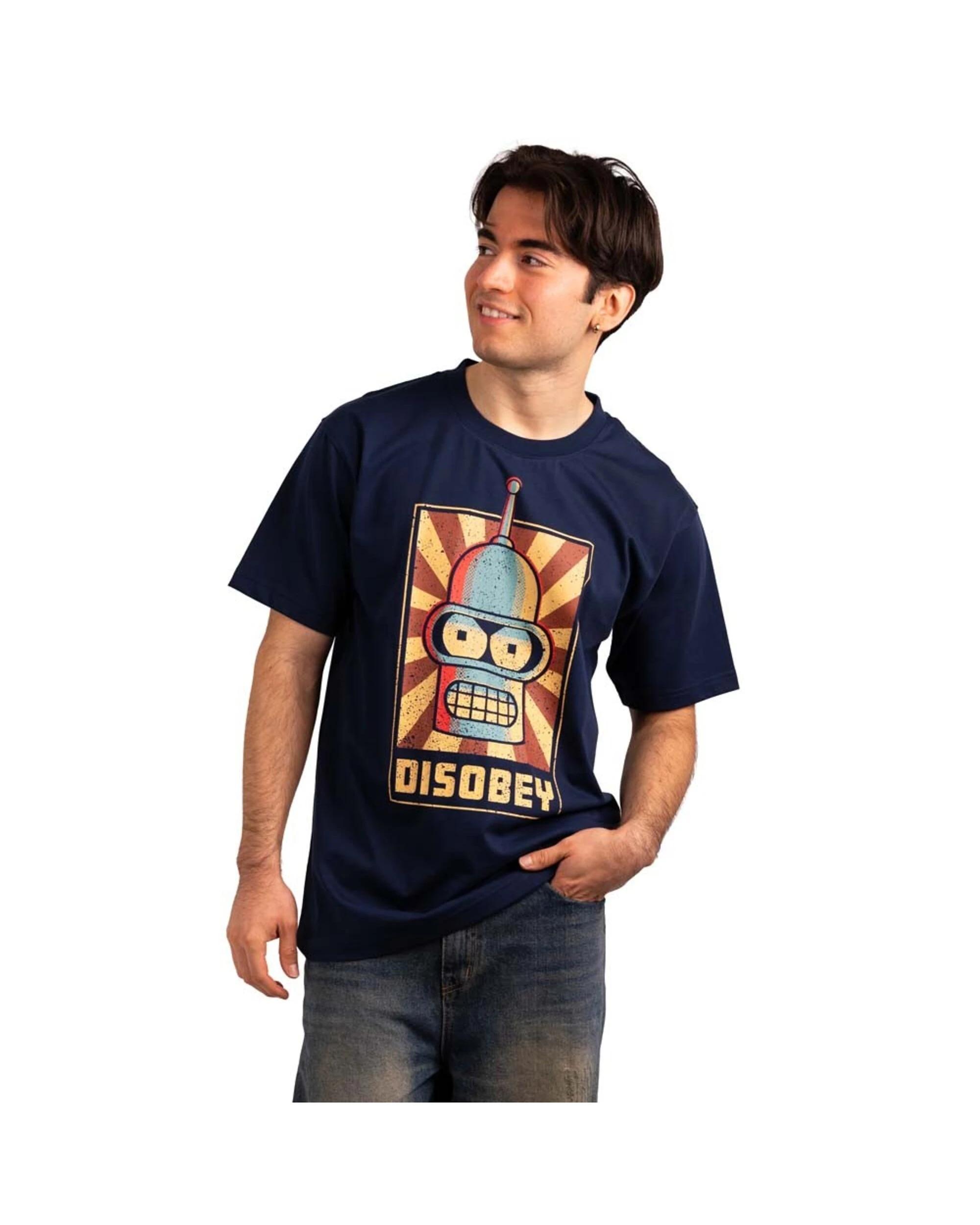 2 Futurama - Disobey T-Shirt NAVY, 2 of 3