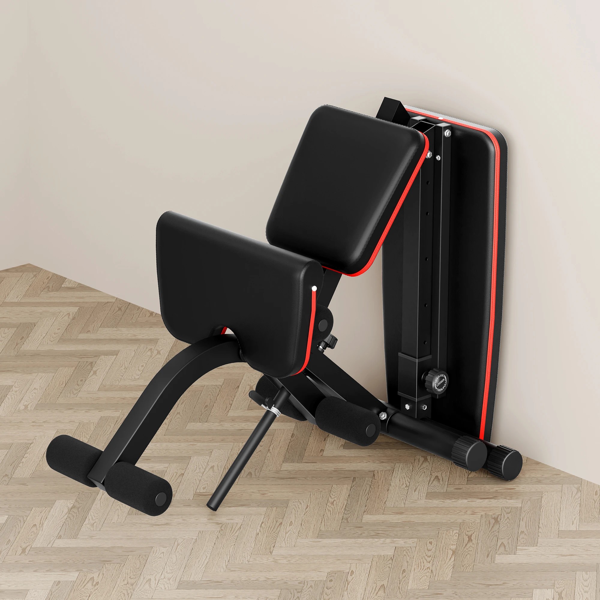 9 Black Lord Weight Bench Adjustable FID Bench Fitness Flat Incline Decline Gym - Black, 9 of 10