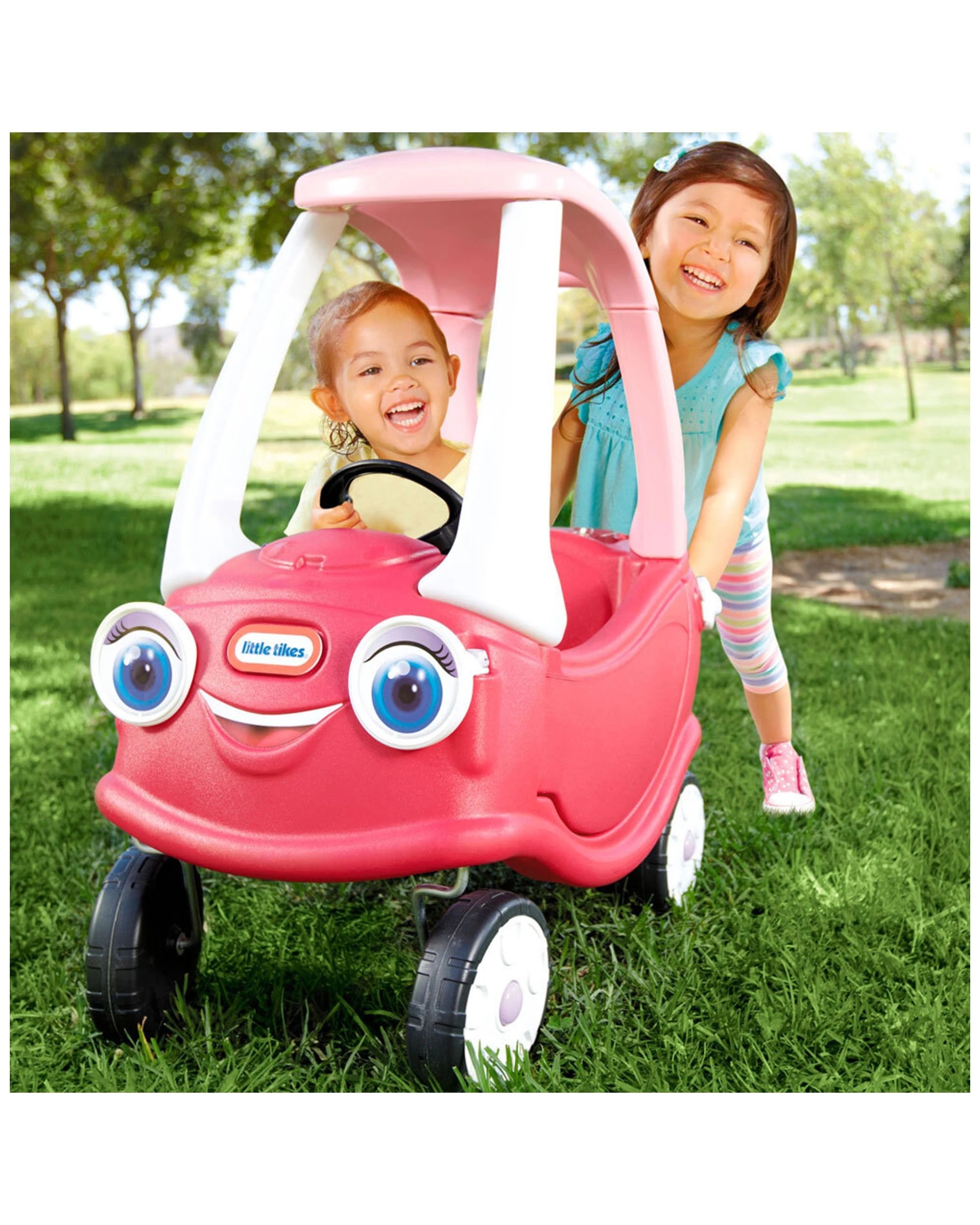 4 Little Tikes Princess Cozy Coupe Ride On Kids Toddler Push Kick Car Toy 18m-5y - Pink, 4 of 8