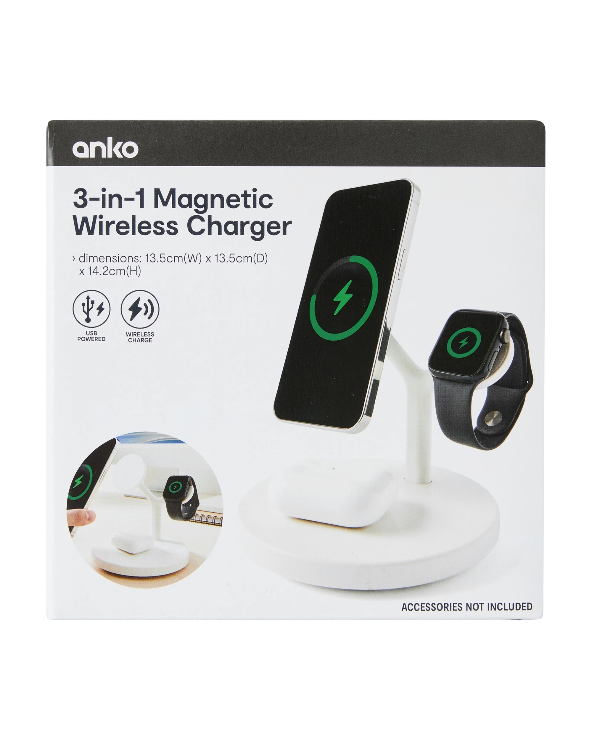 8 3-in-1 Magnetic Wireless Charger - White, 8 of 8