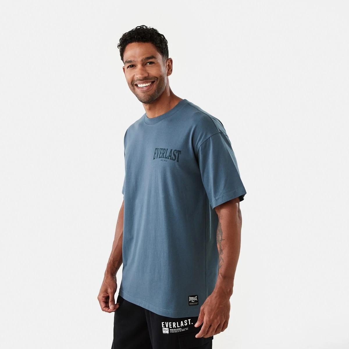 2 Everlast Mens Crew Neck T-shirt Denim, 2 of 8