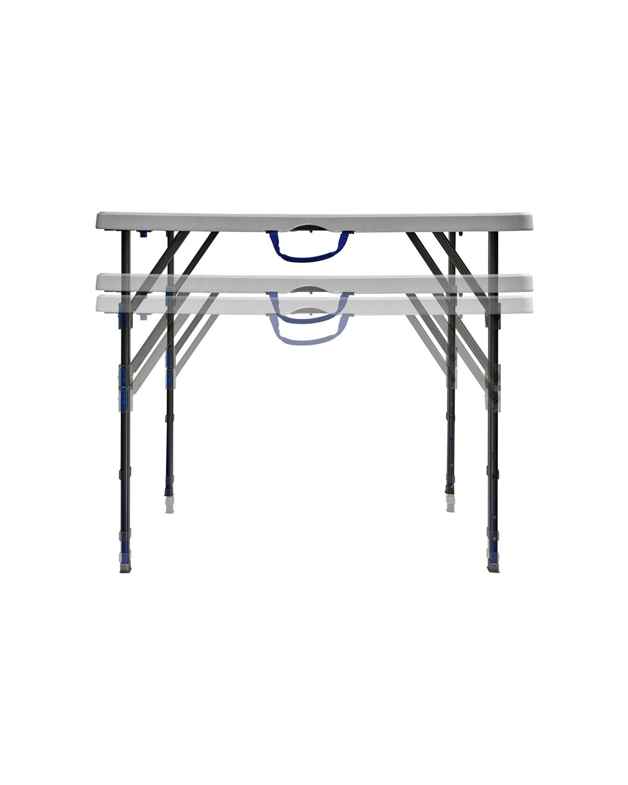 4 Quest Versalite 86 Square Multi Height Table Folding With Carry Handle - Grey, 4 of 7