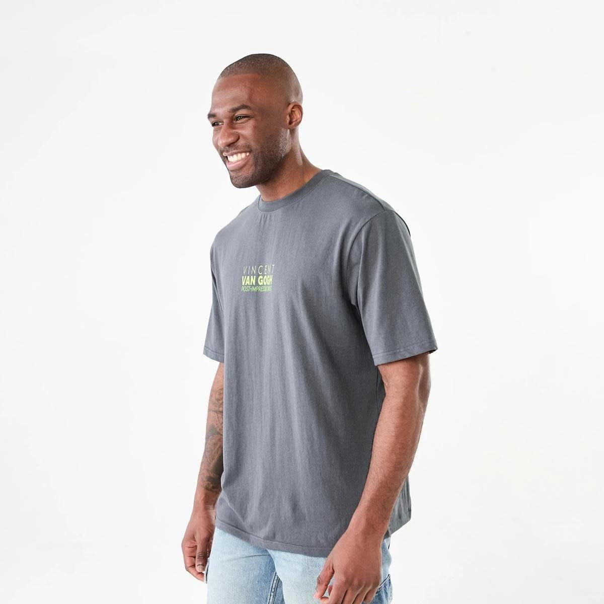 2 Vincent Van Gogh License Oversized T-shirt SEAL GREY, 2 of 6