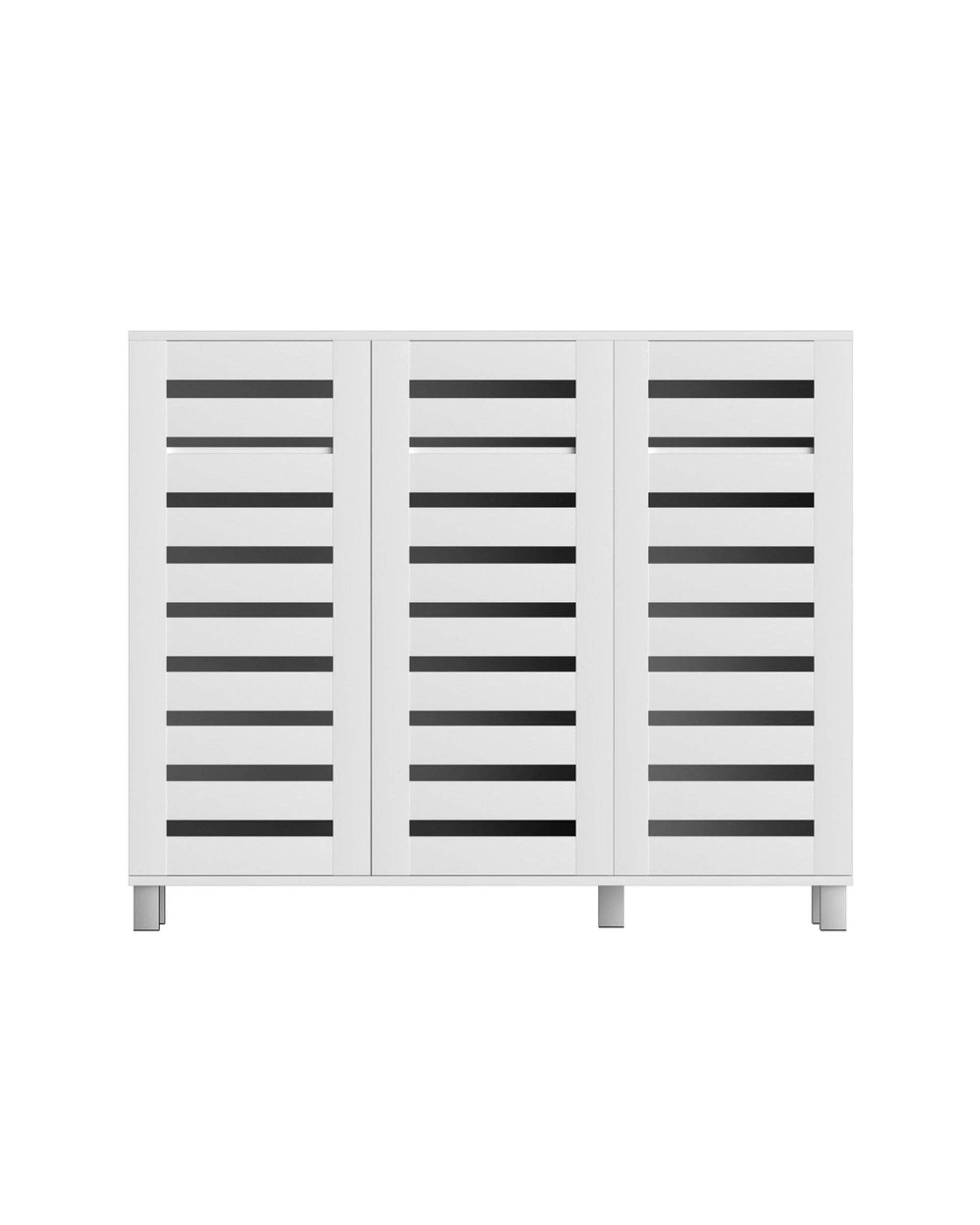 2 Artiss Shoe Rack Cabinet 30 Pairs Adjustable Shelf - White, 2 of 8