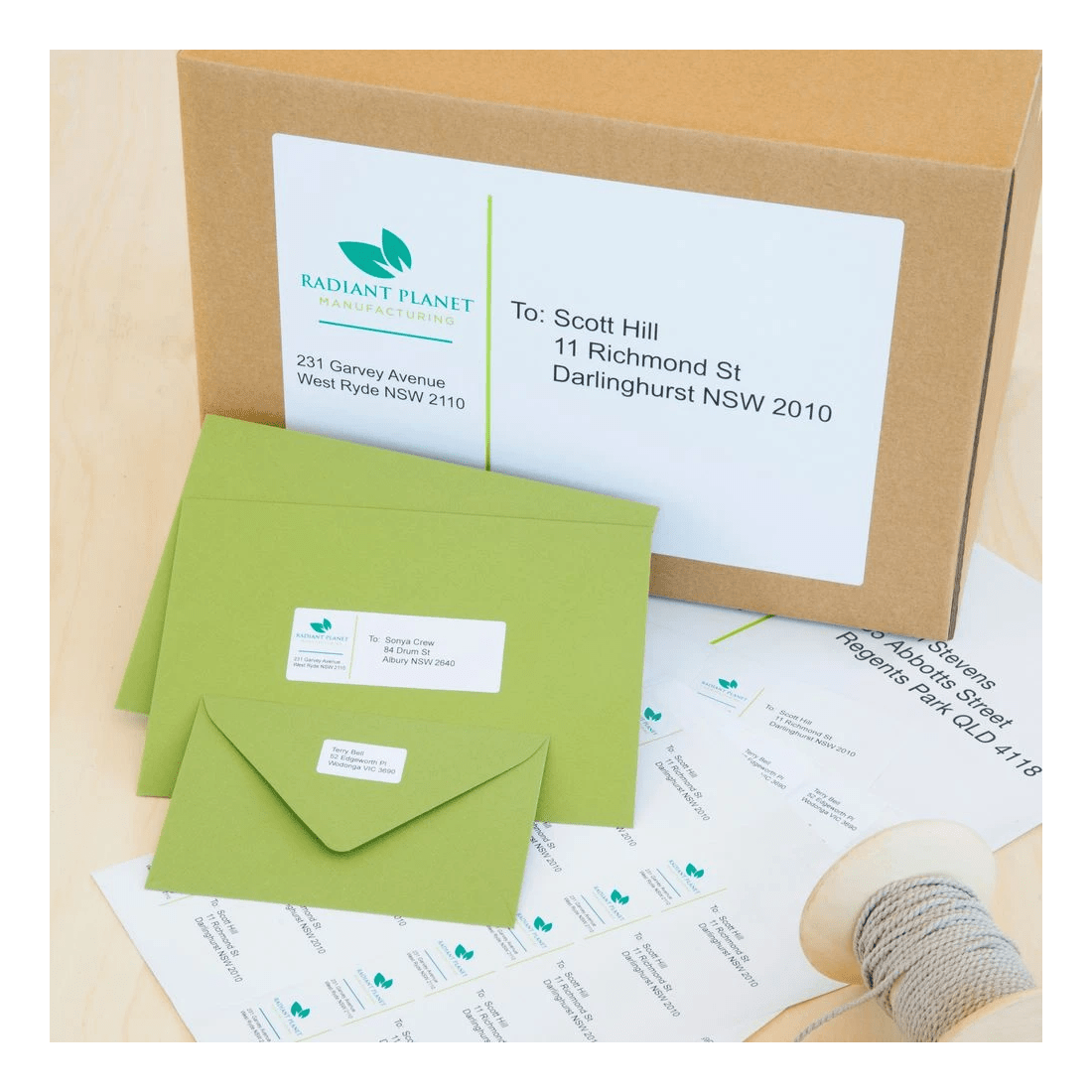 5 Avery Premium White Addressing Labels AveryEco 14UP 20 Sheets, 5 of 10