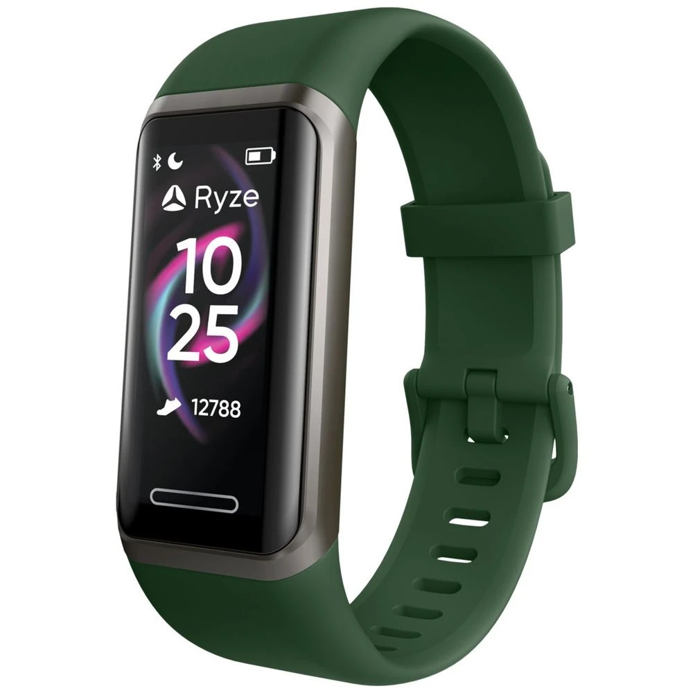 2 Ryze Elevate Smart Watch Black and Green, 2 of 3
