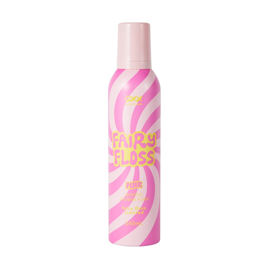 1 OXX Bodycare Pink Whipped Shower Foam 240ml - Fairy Floss Scented, 1 of 6