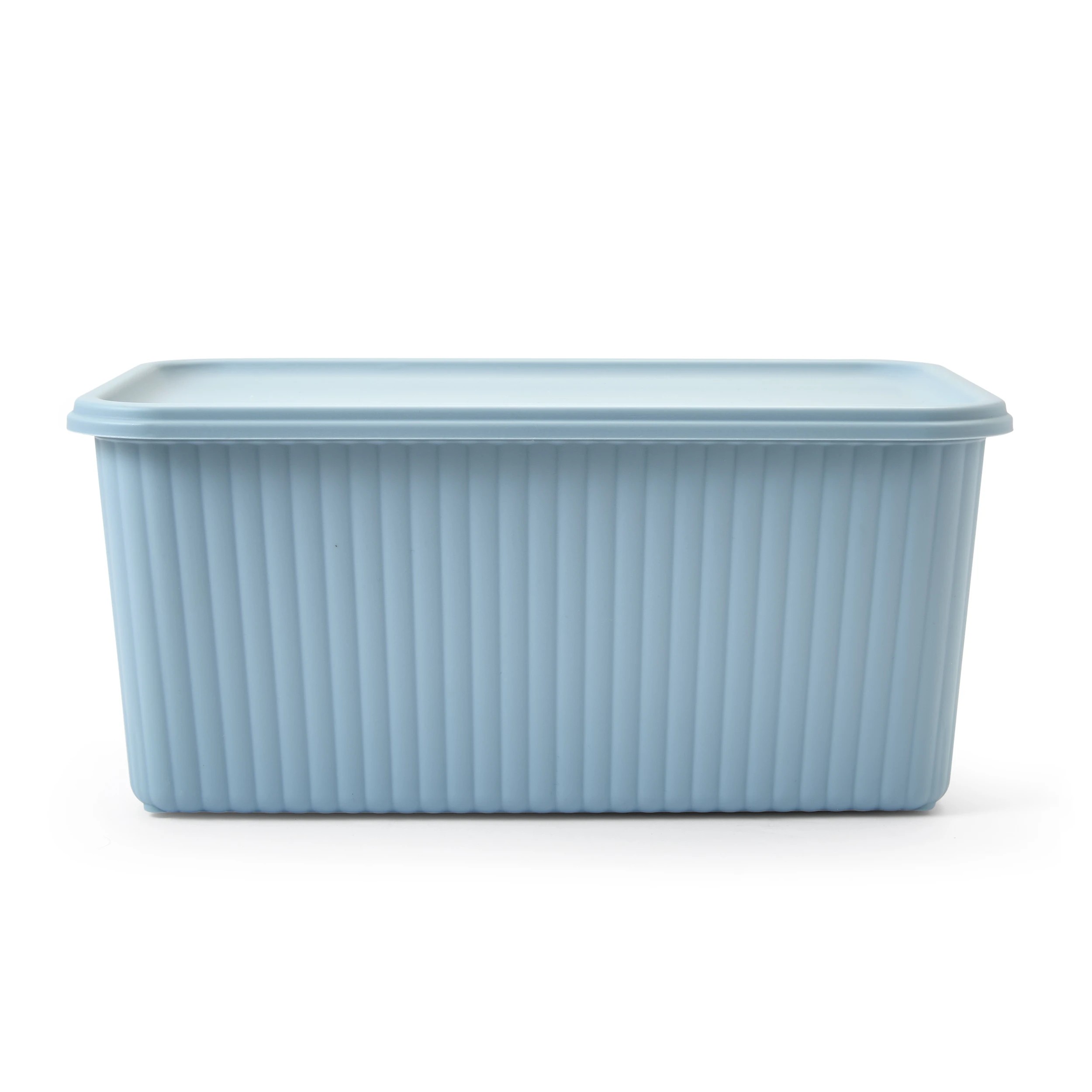 2 5L Ribbed Container - Blue, 2 of 9