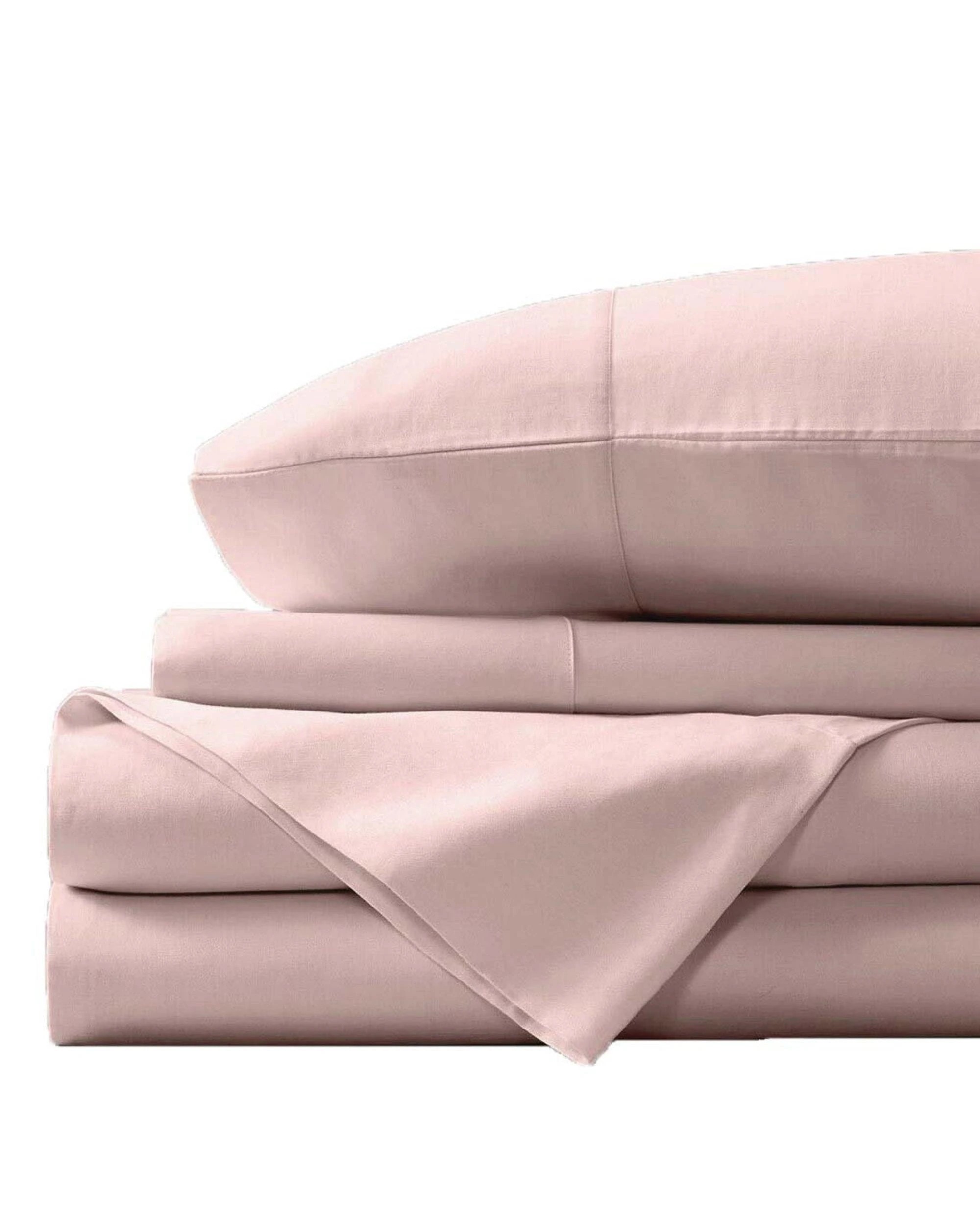 1 Bas Phillips Bamboo & Cotton 400Tc Blend Sheet Set - King Bed - Pink, 1 of 1
