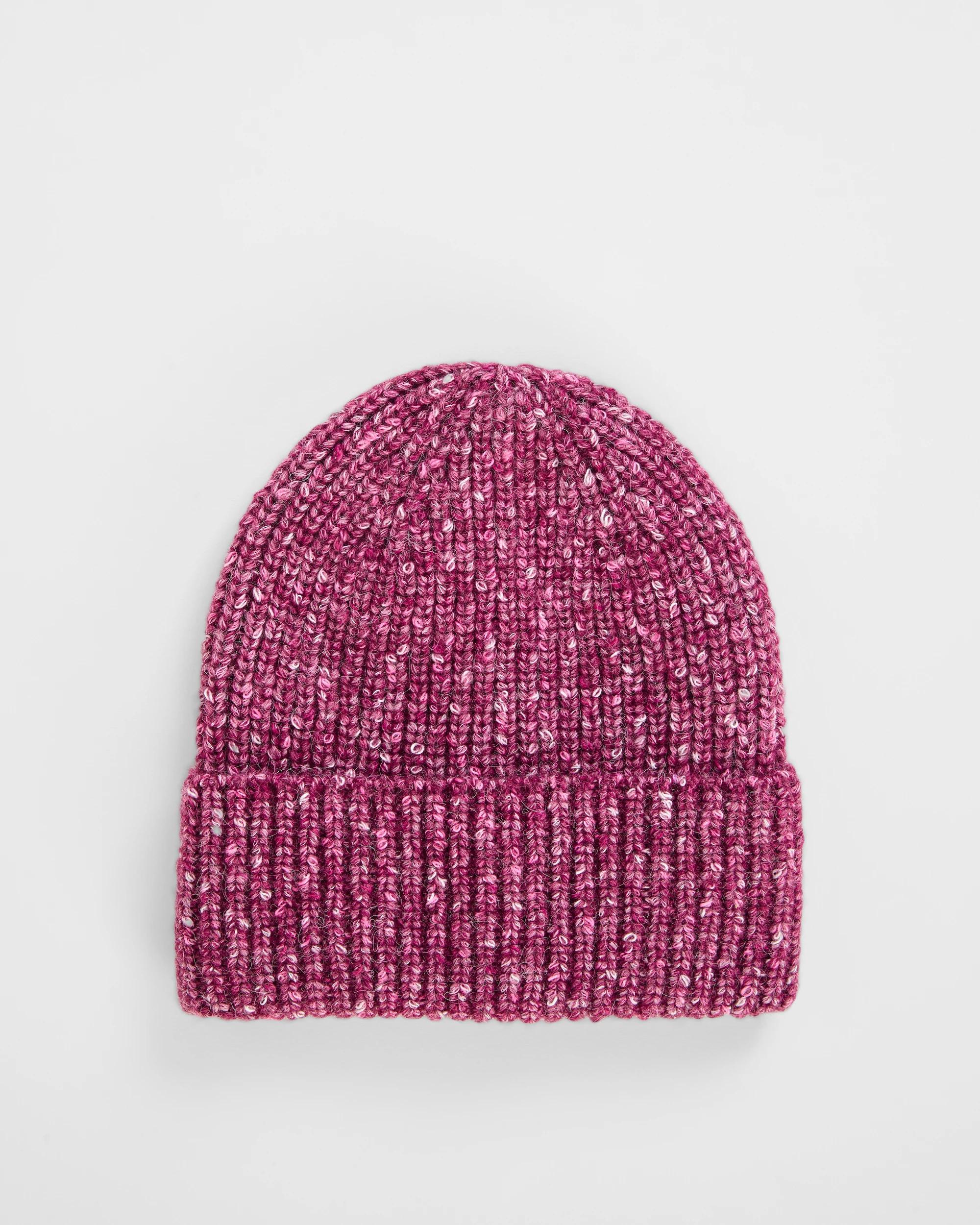 1 Target Woman Chunky Fleck Knit Beanie PURPLE, 1 of 2