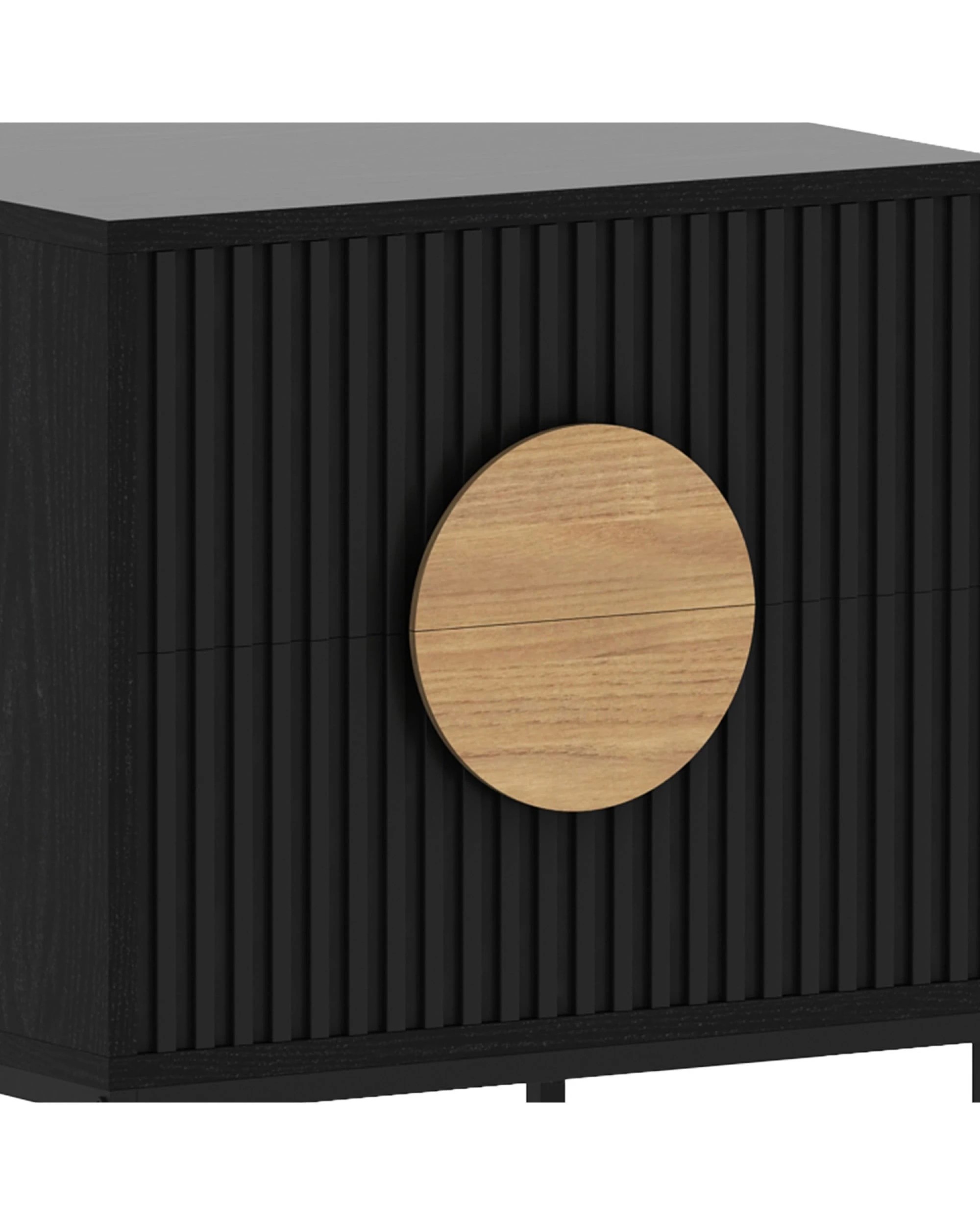 5 Sarantino Silvia Bedside Table with 2 Drawers, 5 of 6