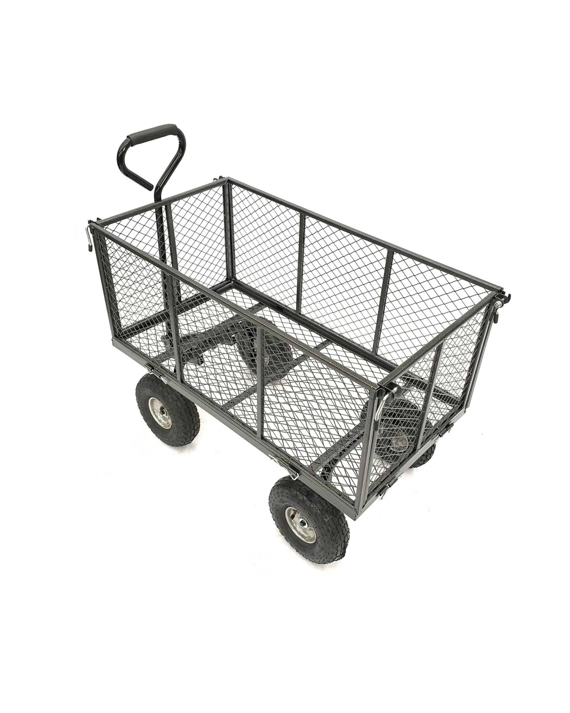 5 Wallaroo Steel Mesh Garden Trolley Cart 300kg Capacity Lounge Wagon Tool - Grey, 5 of 8