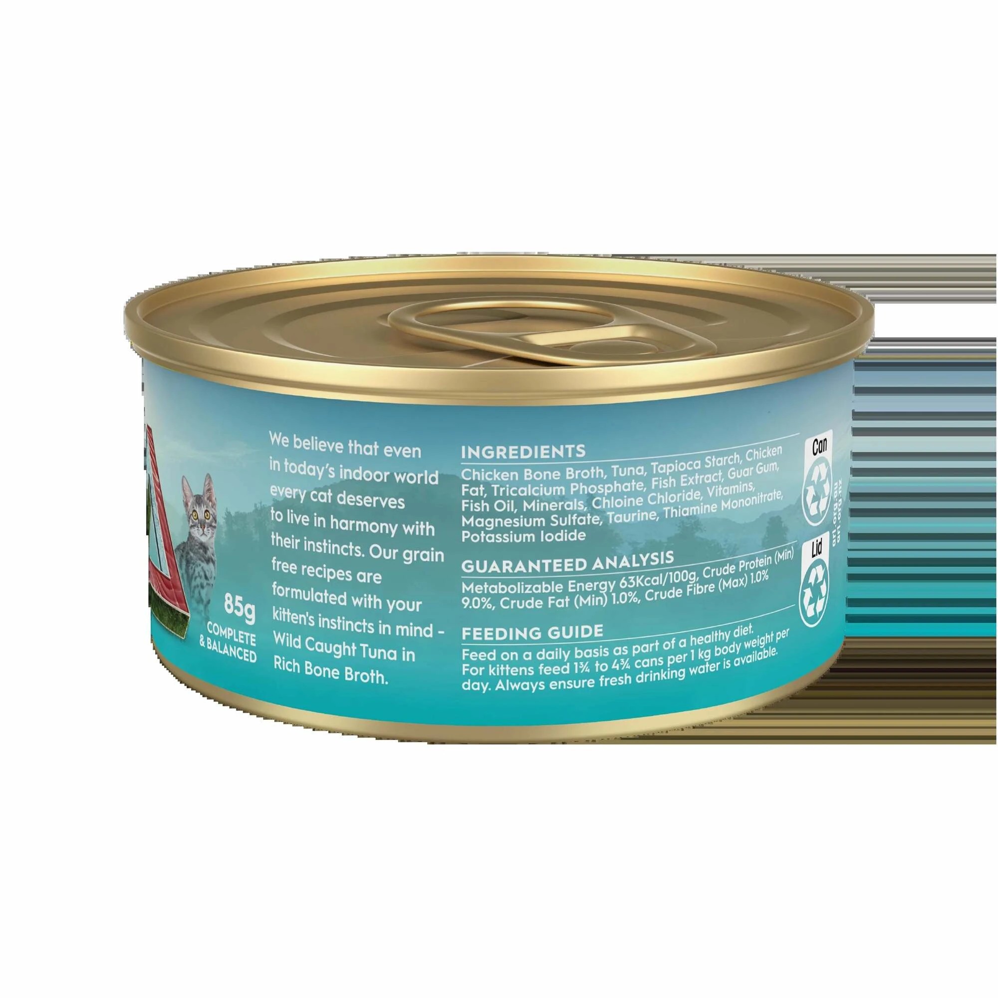 2 Trilogy Kitten Tuna In Bone Broth 85g 24pk, 2 of 2