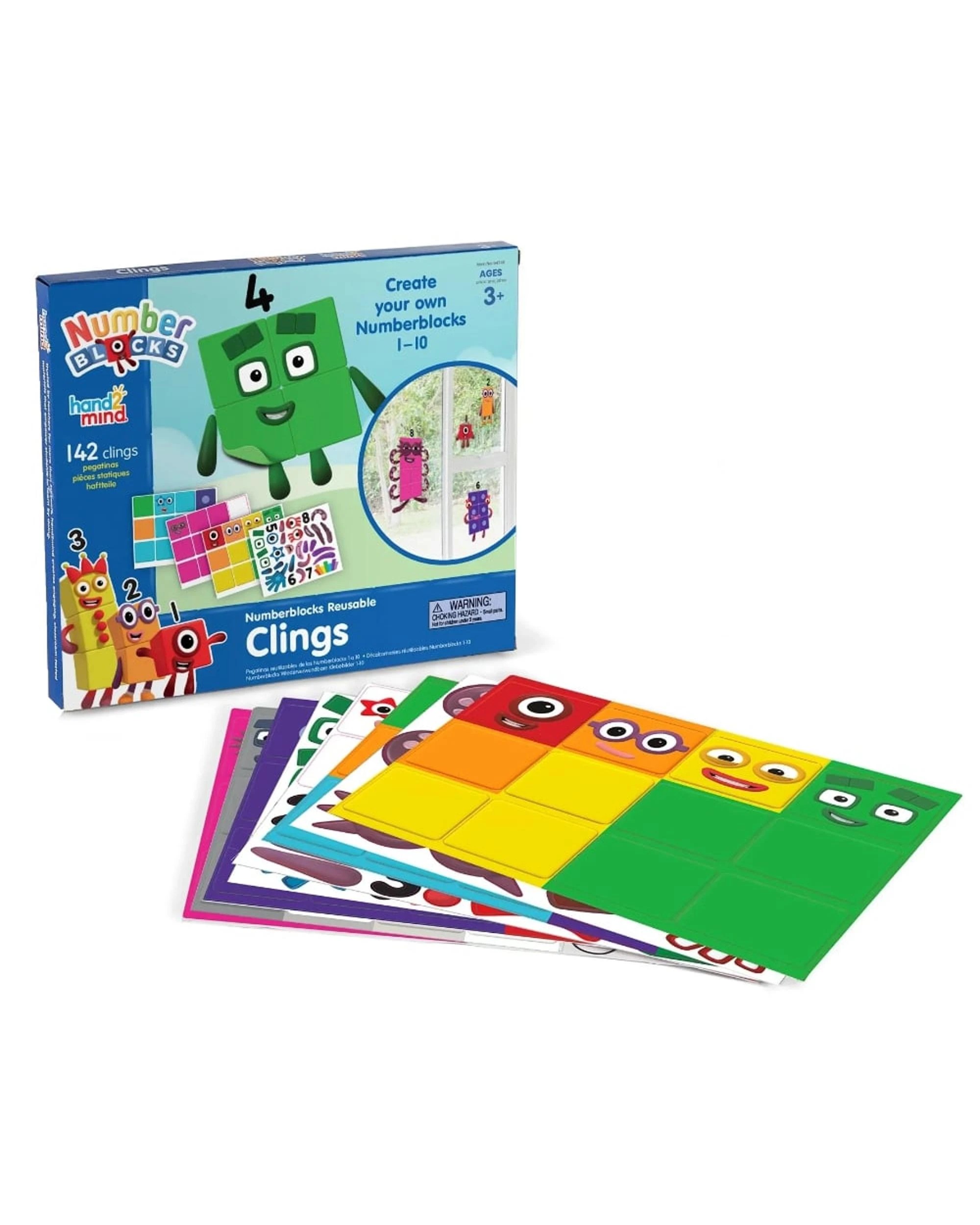 1 Numberblocks 142 Reusable Clings, 1 of 3