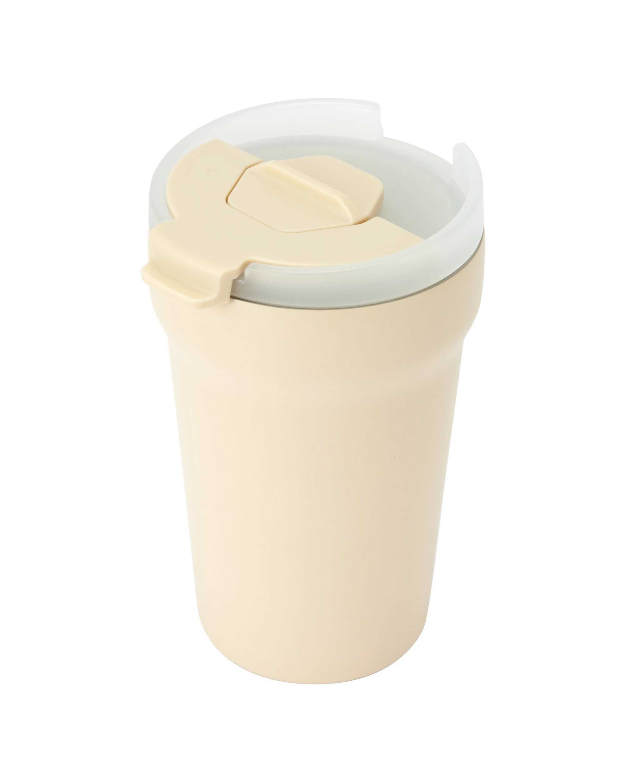 1 350ml Ceramic Coating Coffee Cup - Cream, 1 of 6