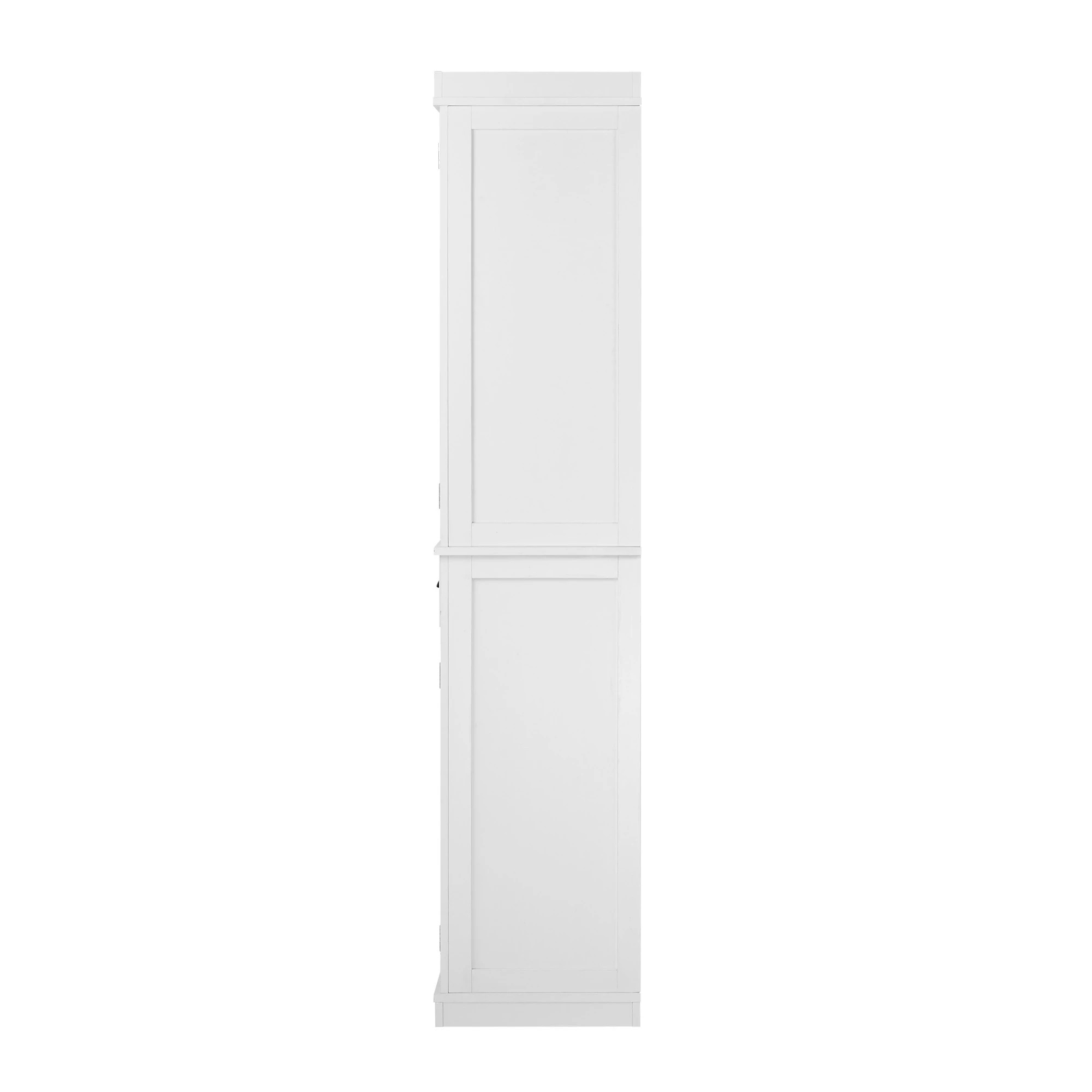 9 Oikiture Buffet Sideboard Storage Cabinet Cupboard 6-Tier Shelf - White, 9 of 9