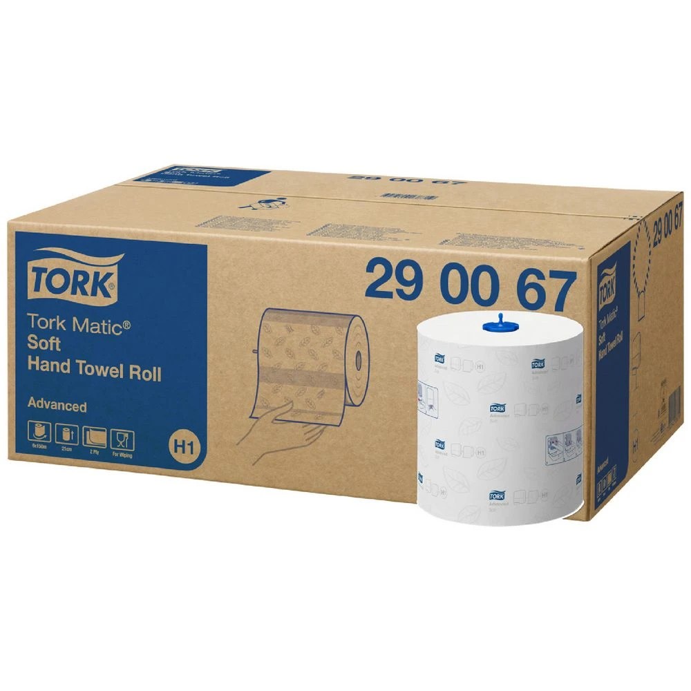 1 Tork Matic Extra Soft Hand Towel Roll 2 Ply 612 Sheet 6 Pack, 1 of 2