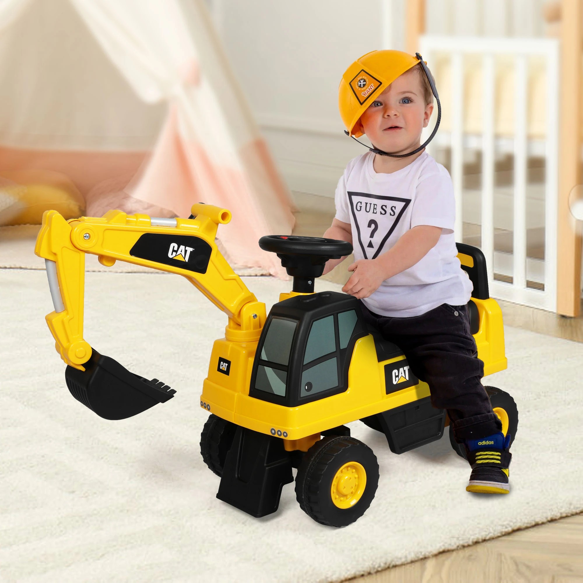 7 Bopeep Ride On Excavator Digger, 7 of 9