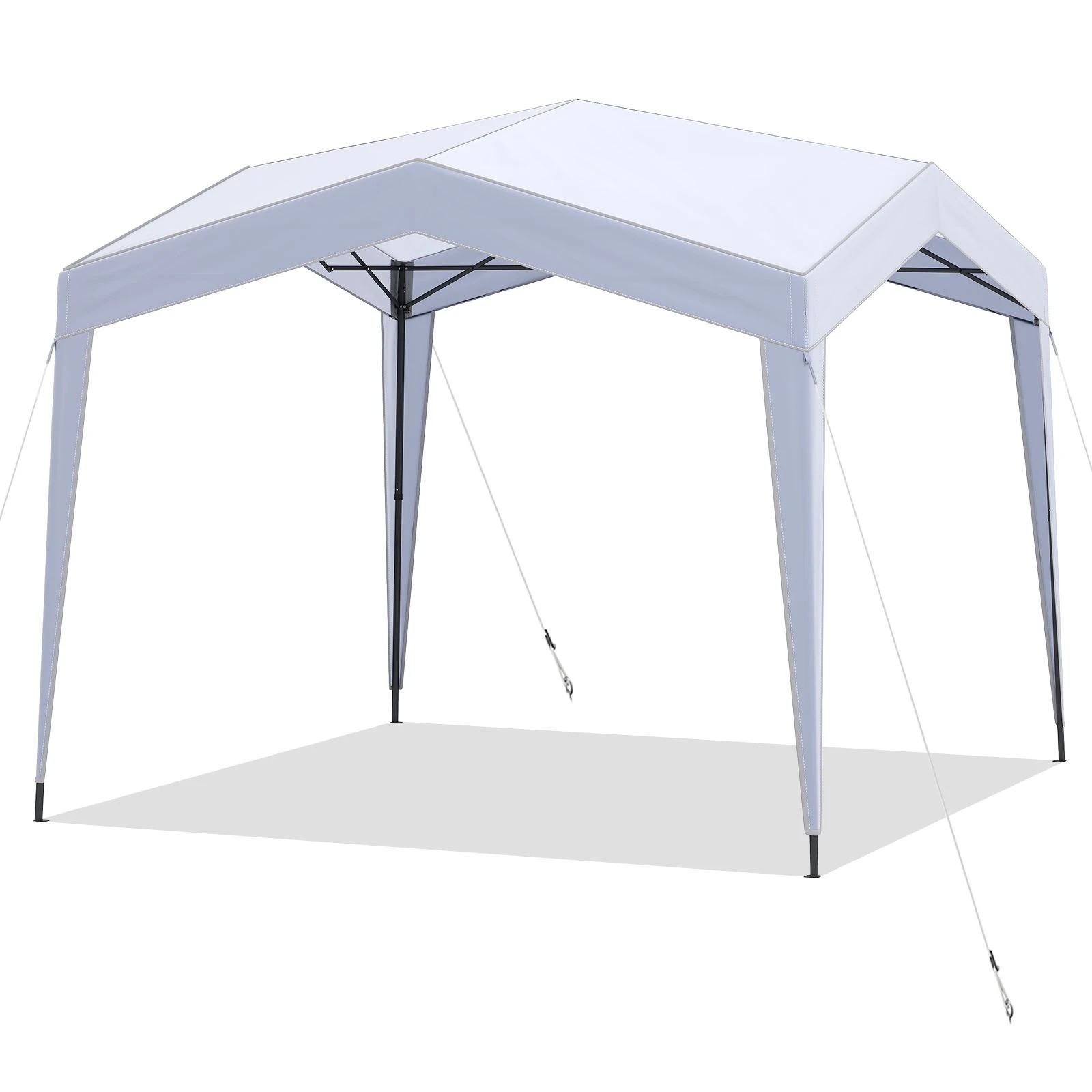 1 Costway 3 x 3 m Pop up Canopy Tent w/4 Sidewalls 14 kg - White, 1 of 1