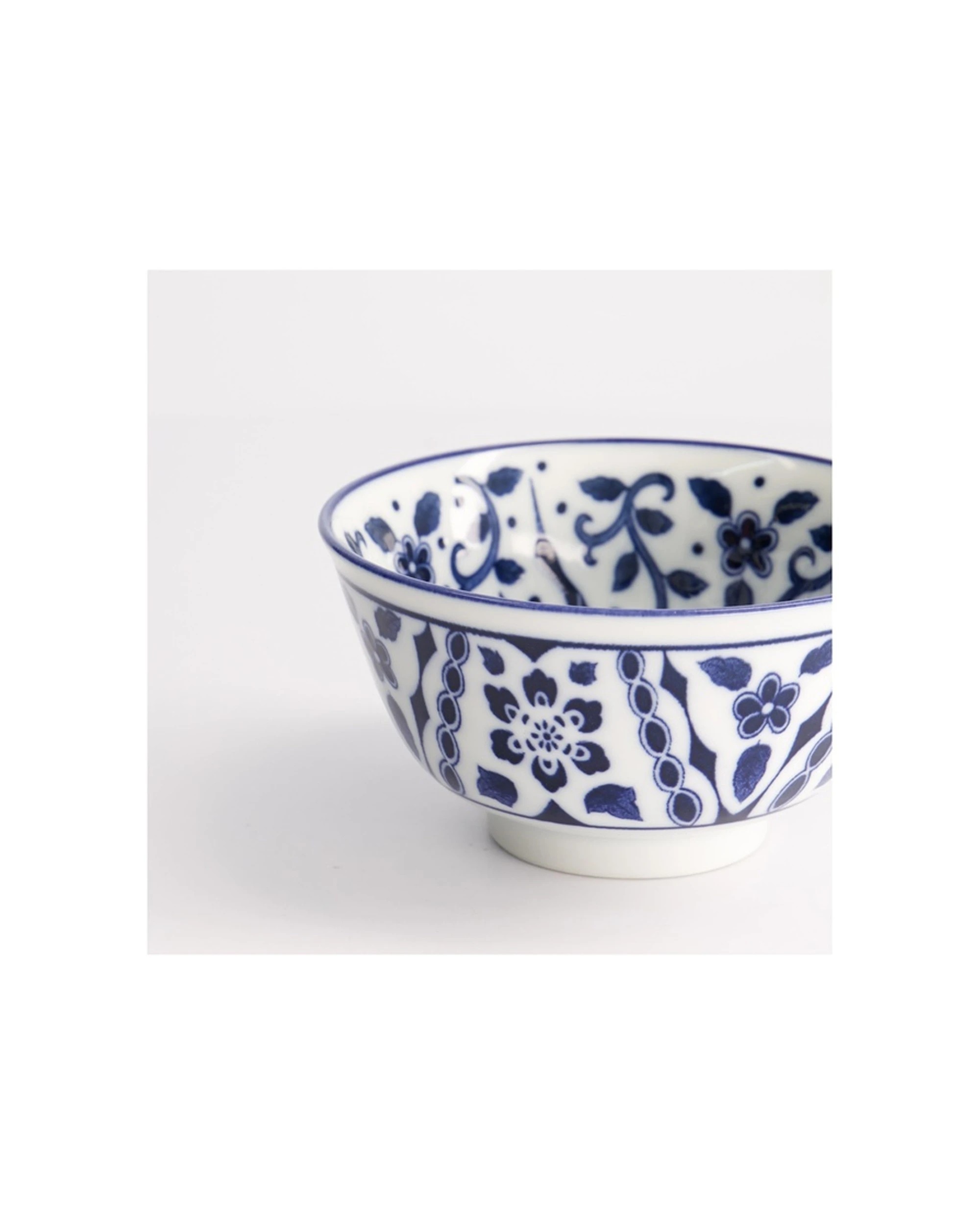 4 Tokyo Design Tokyo Maizuru Porcelain Rice Bowl 12x6.5cm - Blue, 4 of 4