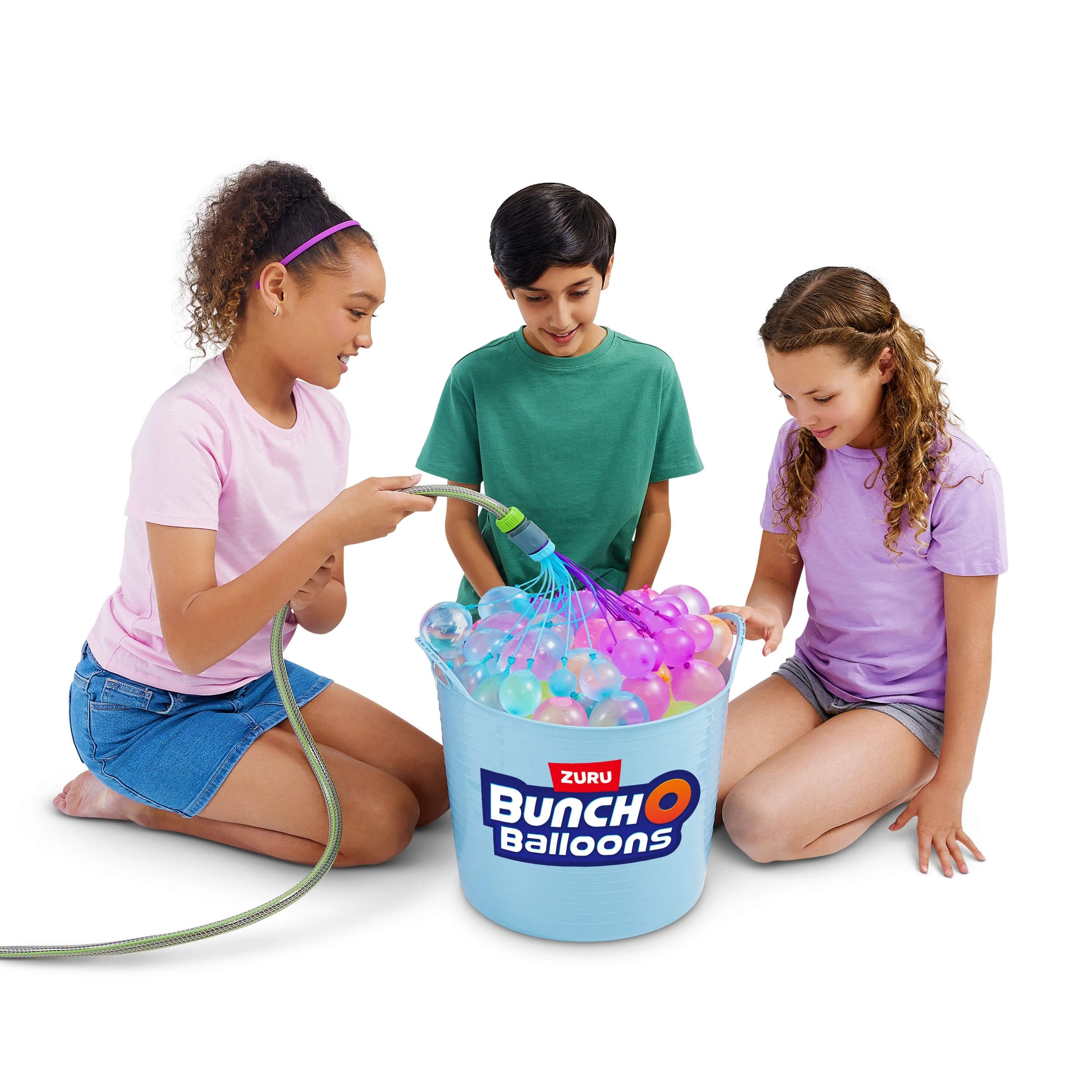 6 Zuru X-Shot Bunch O Balloons Tropical Block Party Blaster and Self-Sealing Water Balloons Set, 6 of 7