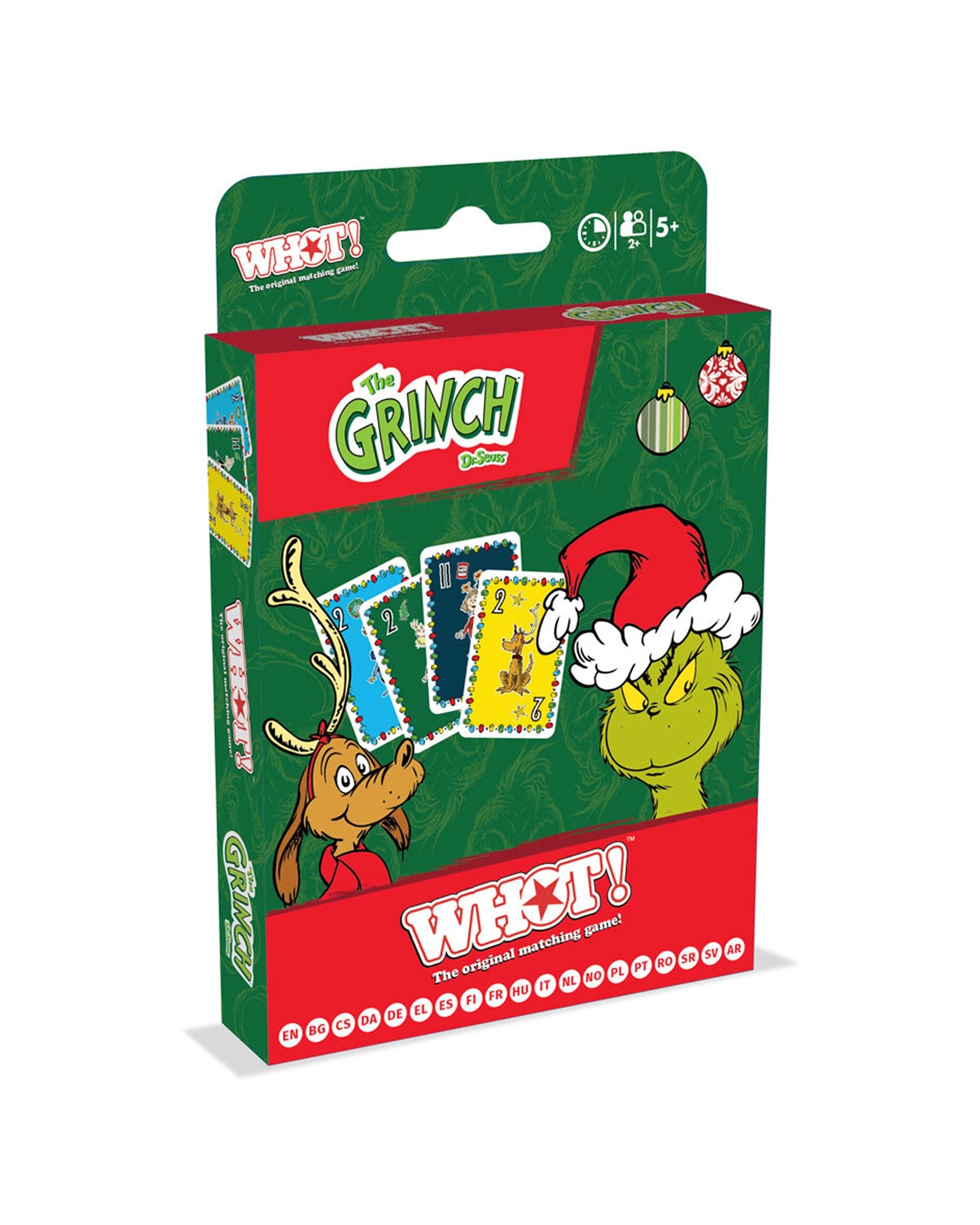 2 WHOT 2PK The Grinch Edition Family And Kids Fast Paced Card Game - Multi, 2 of 8