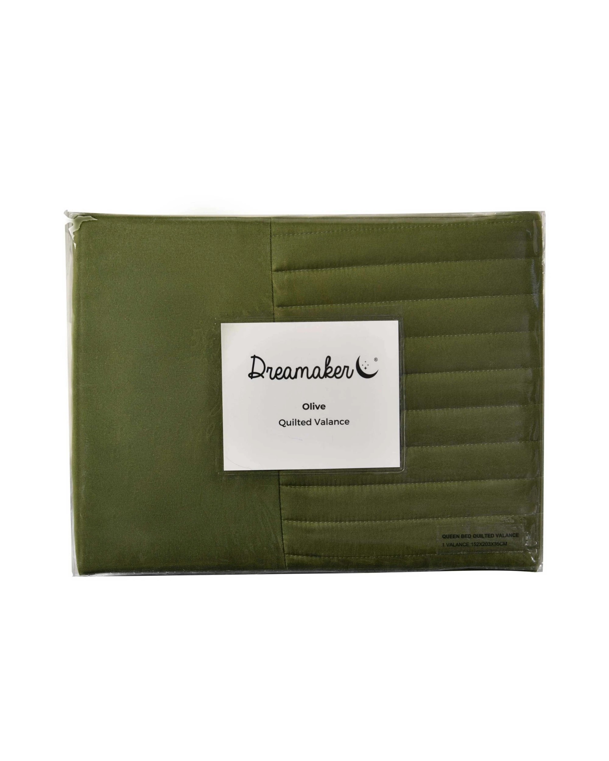 5 Dreamaker Quilted Valance - King Single Bed - Olive, 5 of 5