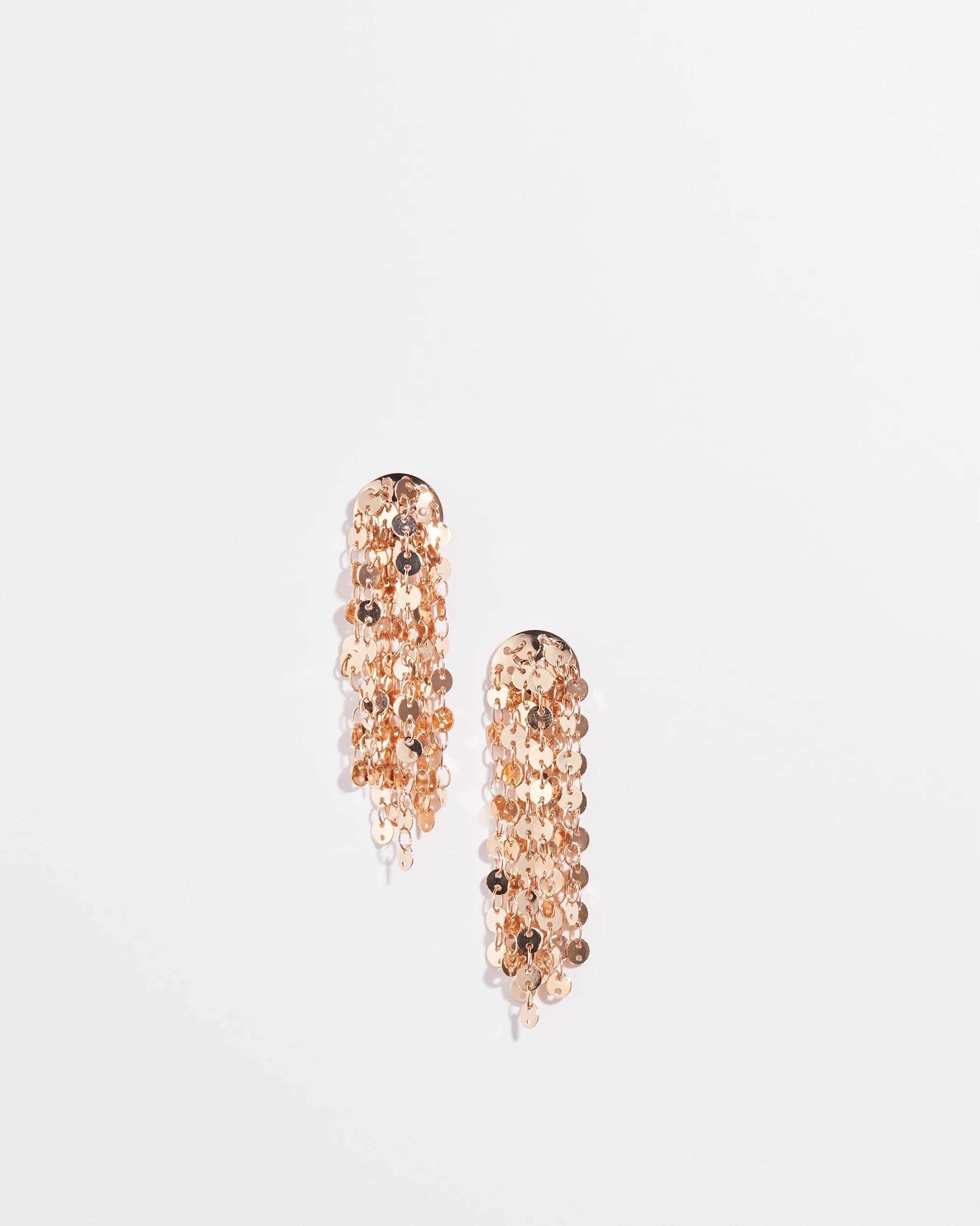 1 Target Waterfall Statement Drop Earrings GOLD, 1 of 1