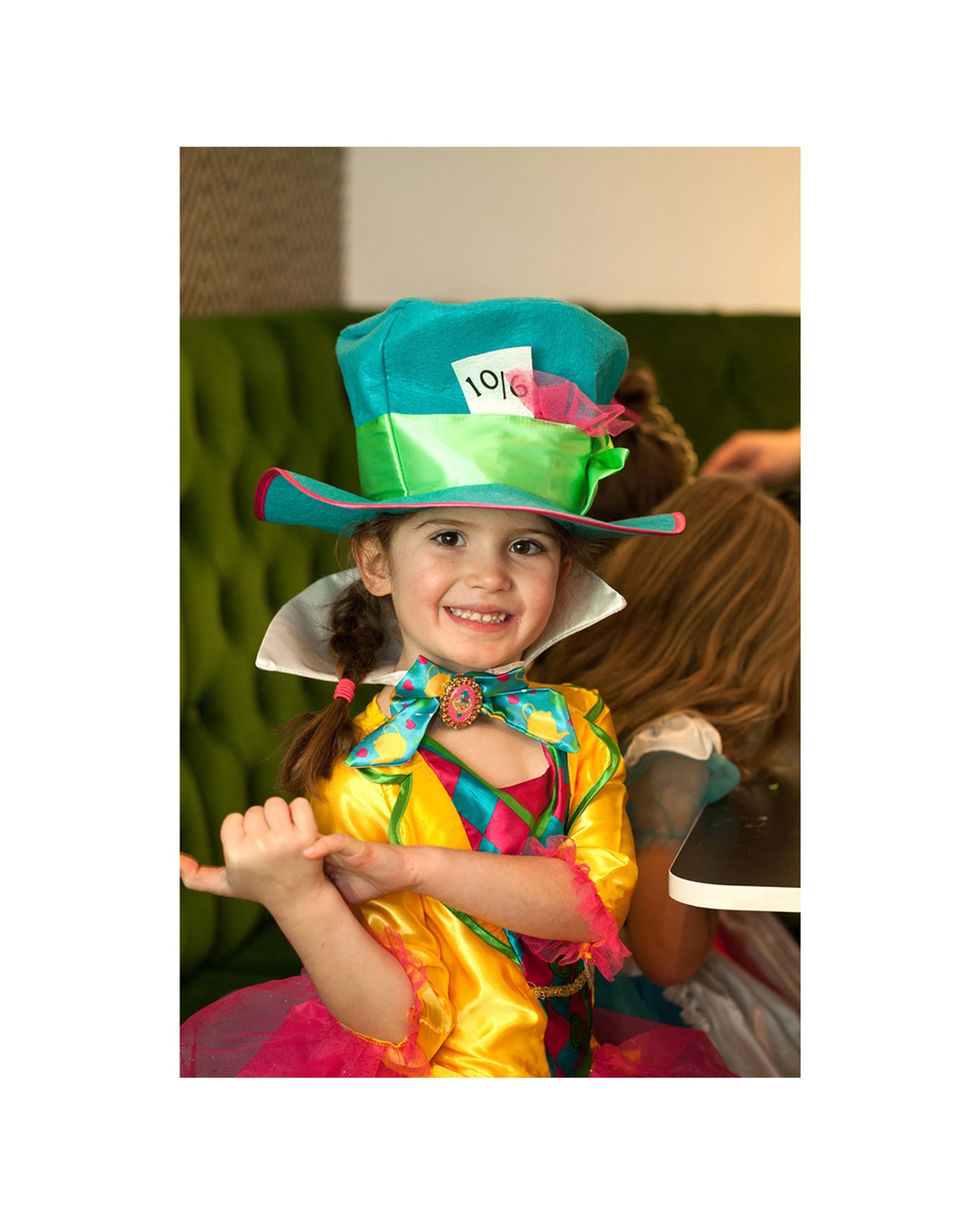 2 Rubies Mad Hatter Girls Deluxe Costume Tutu Dress Top Hat 9-10 Years - Pink, 2 of 3
