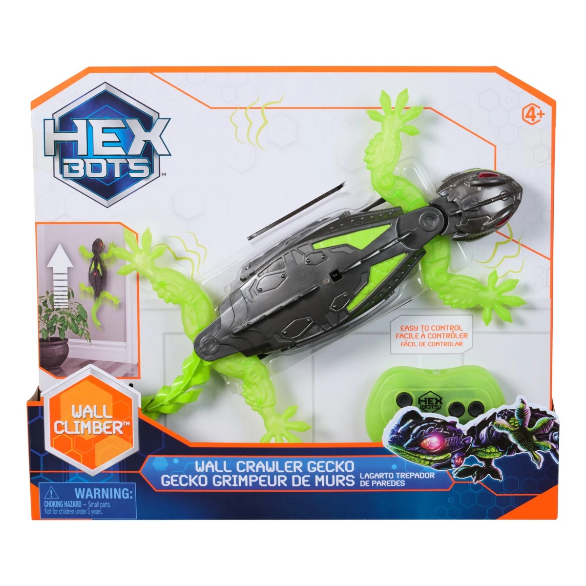 1 Hex Bots Wall Crawler Gecko Toy, 1 of 10
