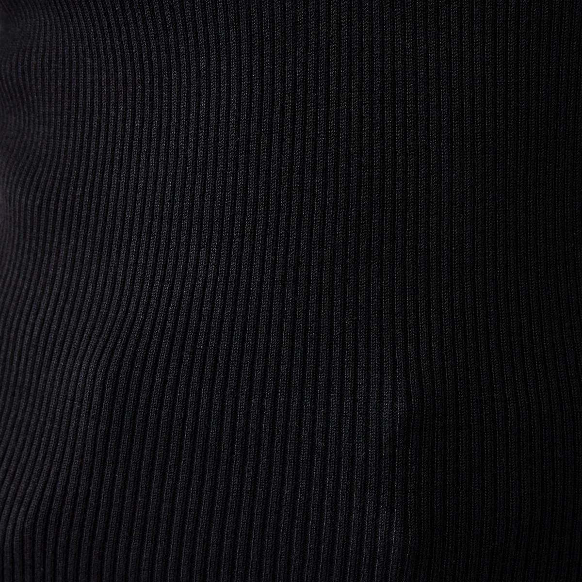 7 Short Sleeve Henley Neck Top Black, 7 of 7