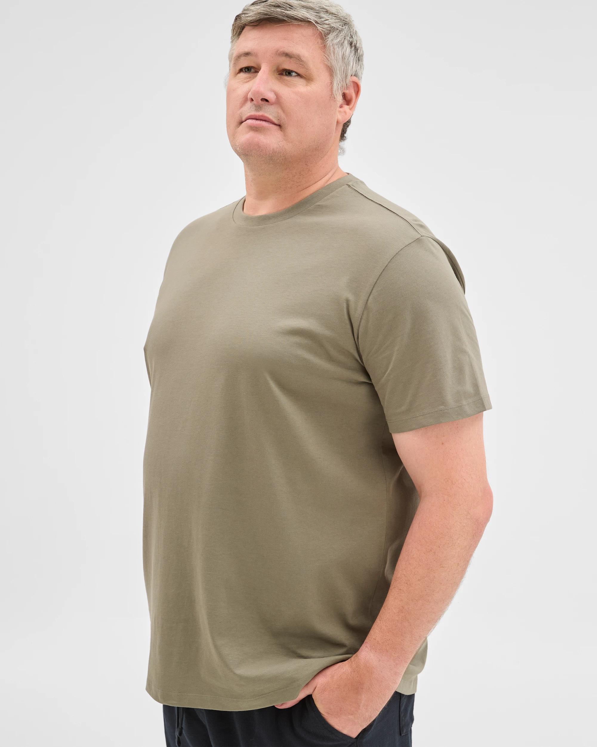 3 Target Man Plus Plus Size Australian Cotton Crew T-Shirt BASIL, 3 of 5