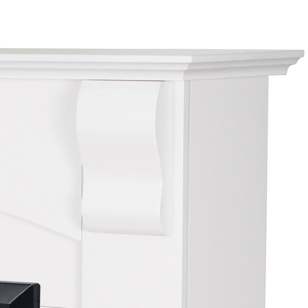 7 Moda Living Ascot Electric Fireplace Heater White Mantel Suite with Orion Insert - White, 7 of 10