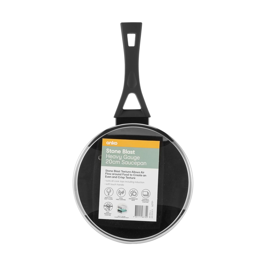 6 20cm Stone Blast Heavy Gauge Saucepan, 6 of 6