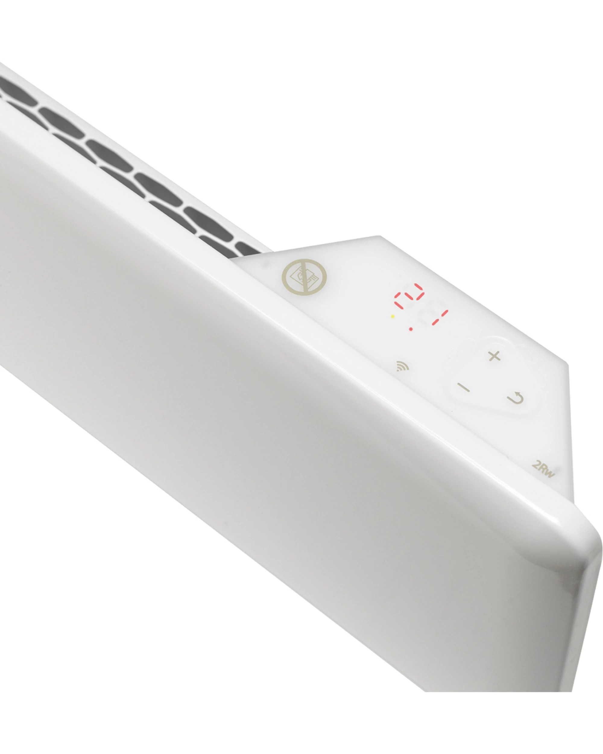4 Nobo Electric 2kW Slimline Panel Room Space Heater Wi-Fi Enabled With Castors Finish - White, 4 of 5