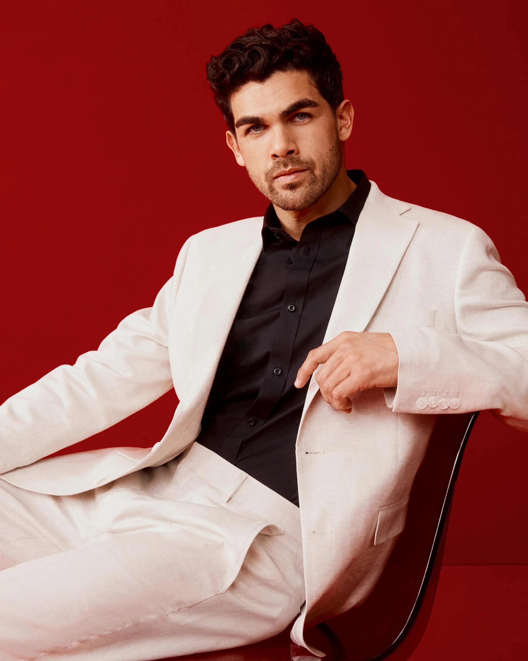 6 European Linen Blend Suit Jacket - Preview NEUTRAL, 6 of 7