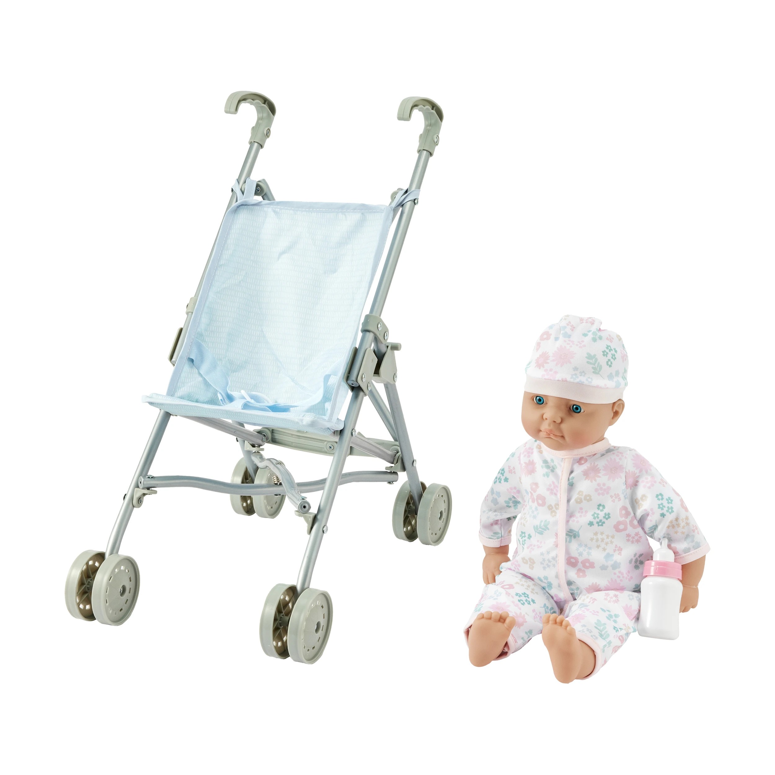 1 3 Piece Baby Doll Stroller Set, 1 of 10