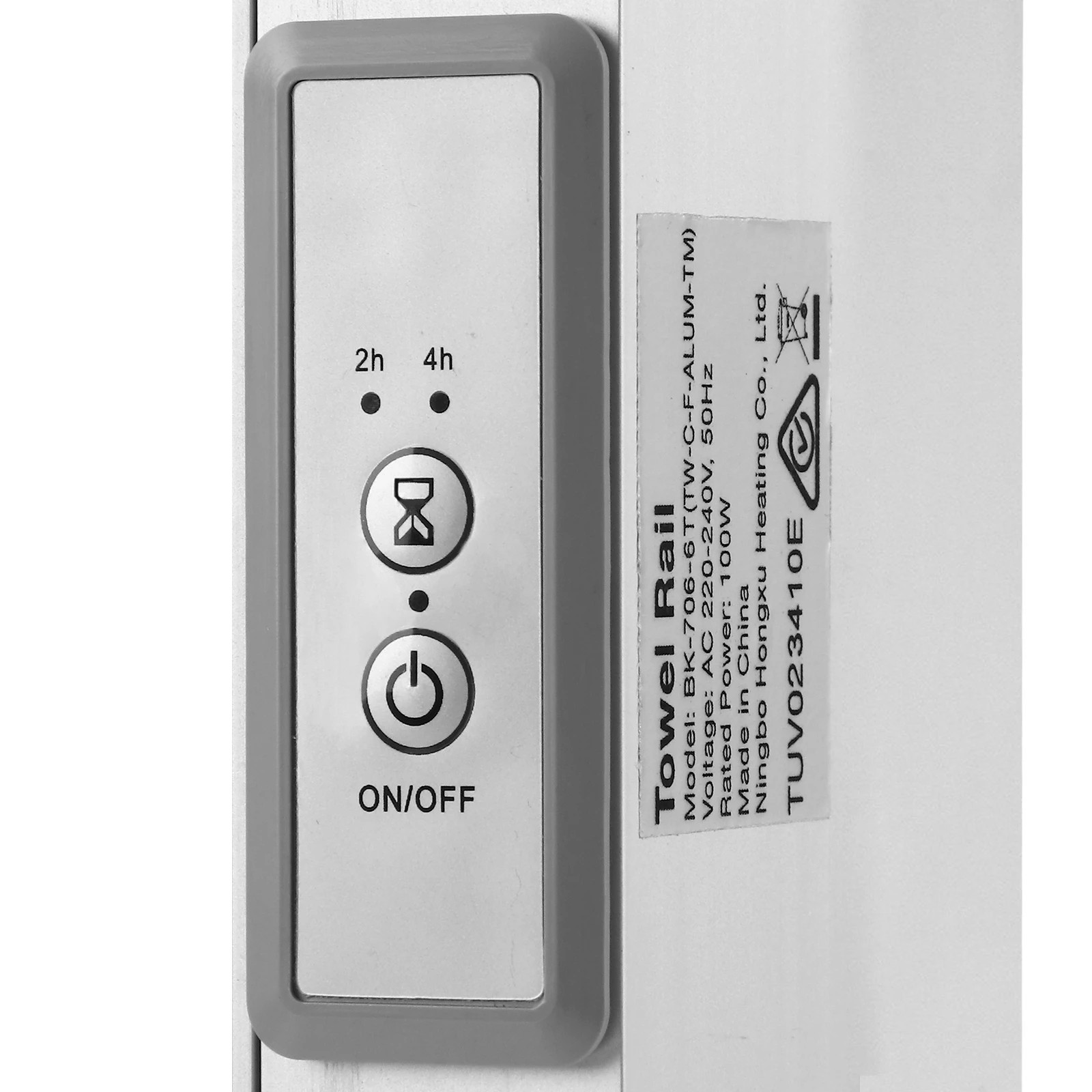 8 Devanti Electric Heated Towel Rail Rack 6 Bars With Timer Clothes Dry Warmer
 - Silver, 8 of 8