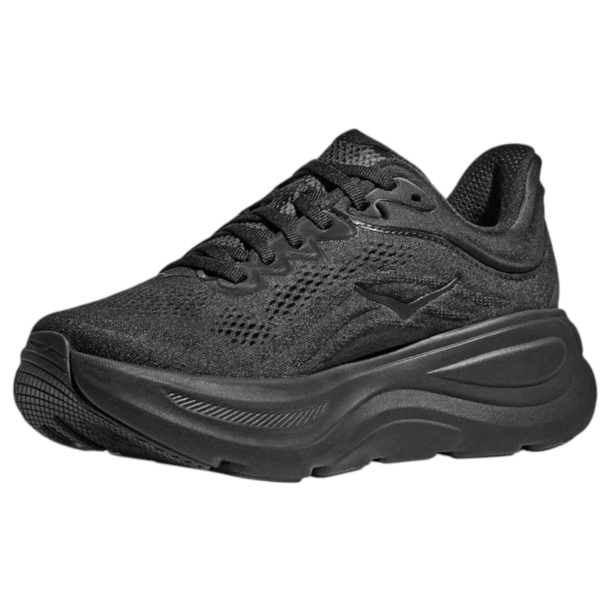 6 Hoka Mens Bondi 9 Athletic Running Shoes BLACK, 6 of 7