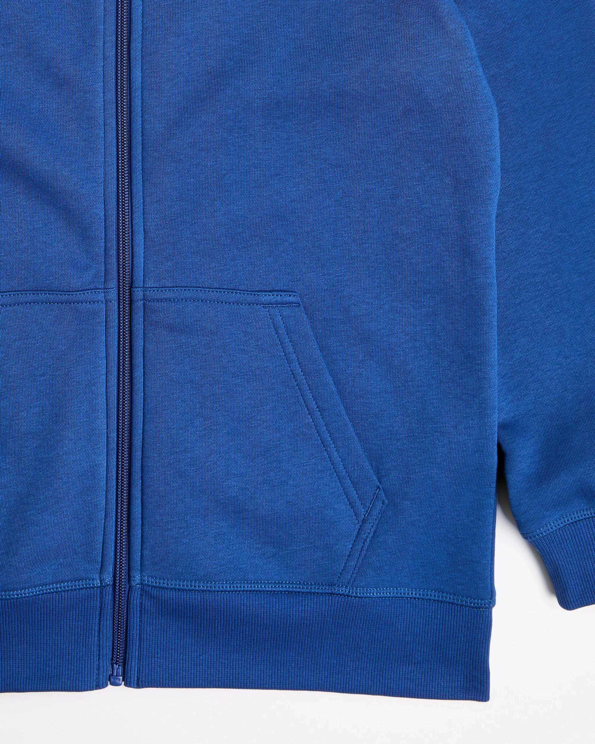 2 Target Australian Cotton Blend School Zip Through Fleece Jumper ROYAL BLUE, 2 of 3