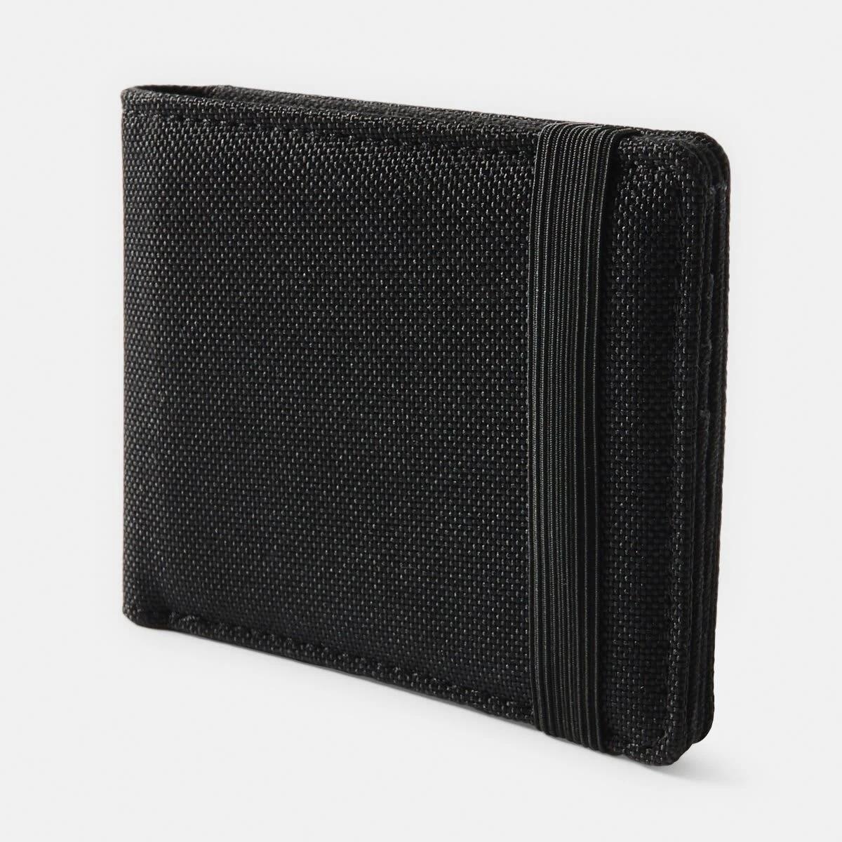 2 Canvas Billfold Wallet BLACK, 2 of 6