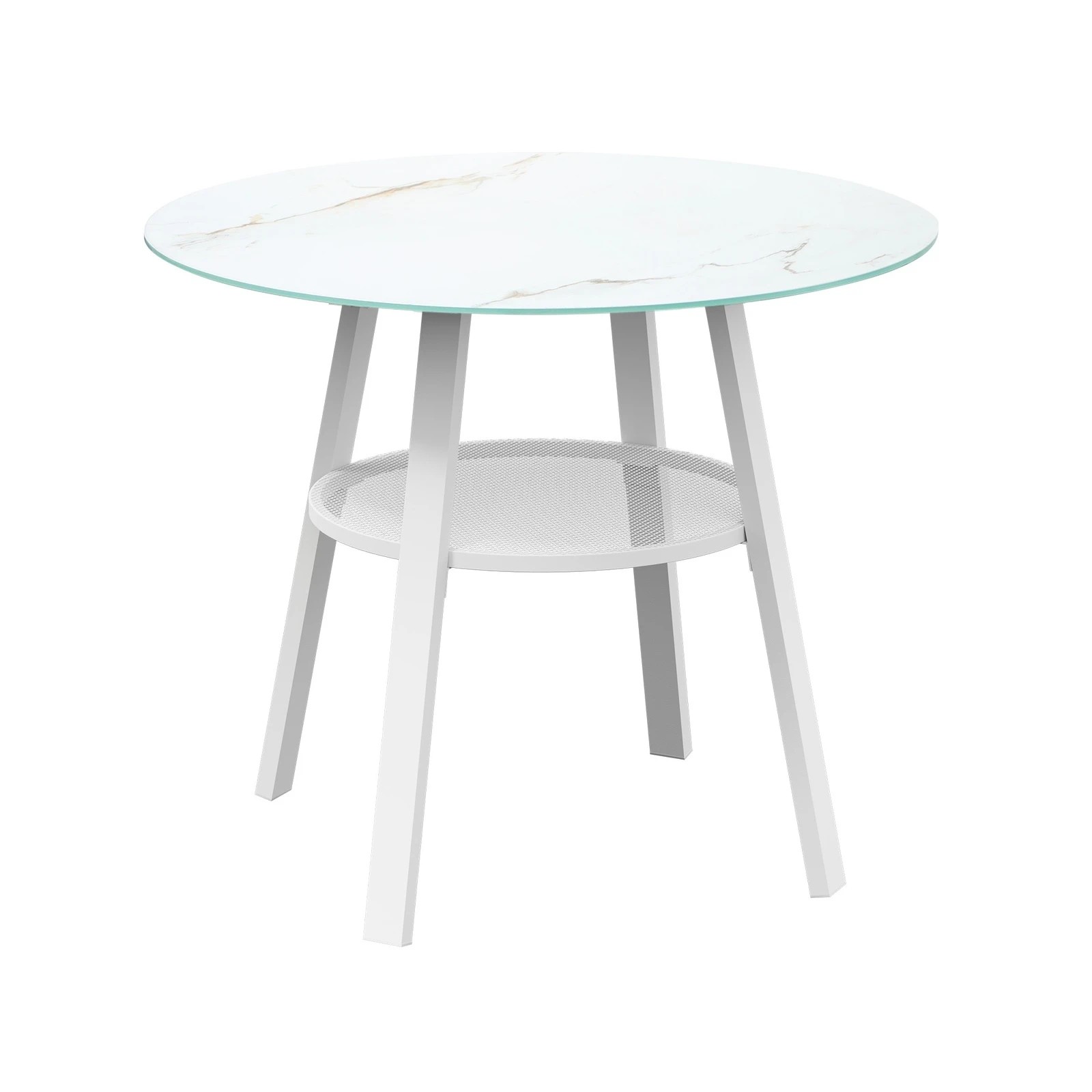 9 Livsip Outdoor Dining Set Patio Furniture Setting 5PCS Marble Table Rattan Chair - Multi, 9 of 9