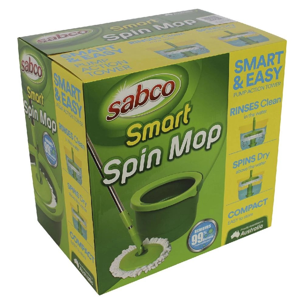 2 Sabco Smart Spin Mop and Bucket Set, 2 of 4