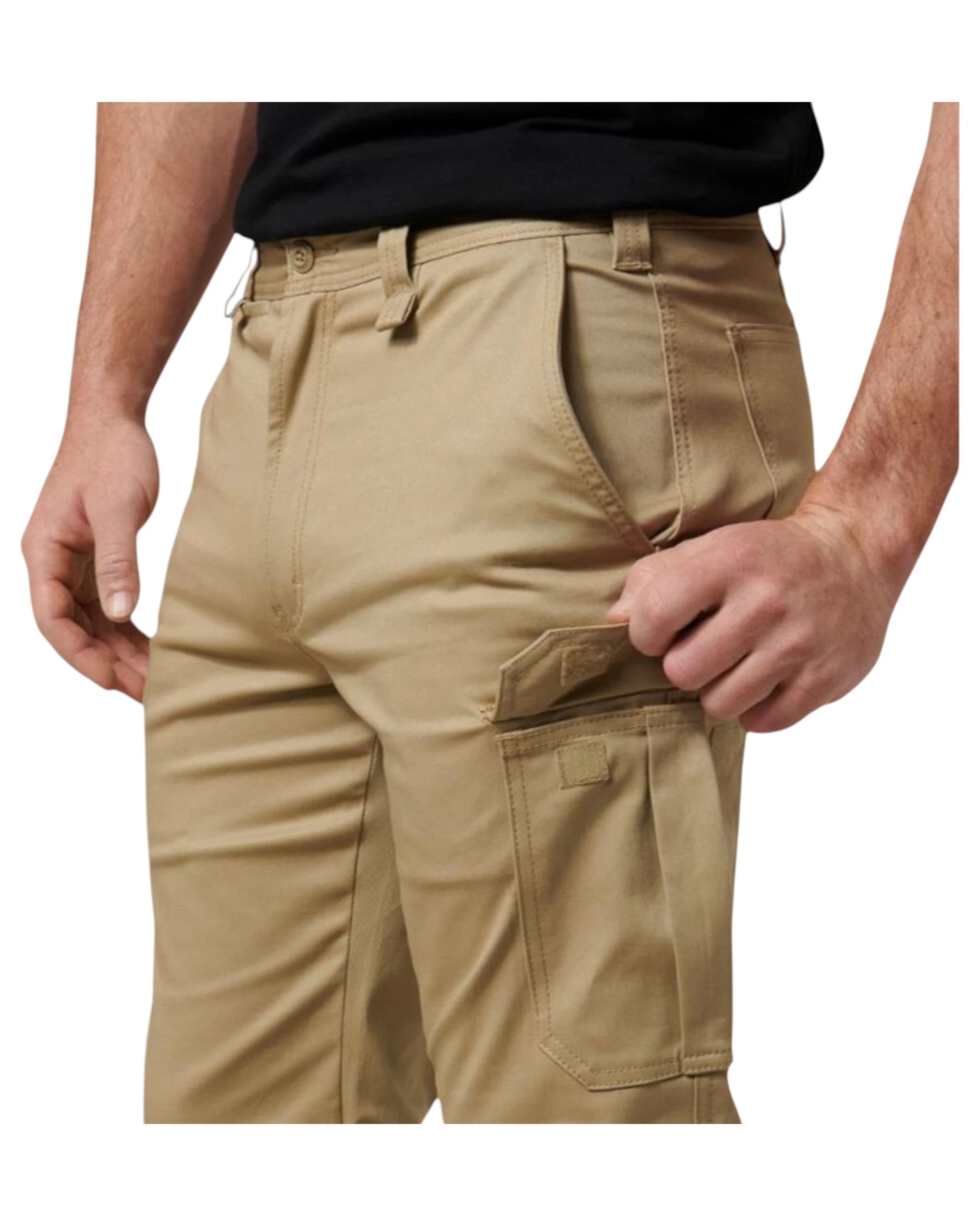 6 Hard Yakka Mens Core Basic Stretch Cargo Pant Workwear Khaki KHAKI, 6 of 6