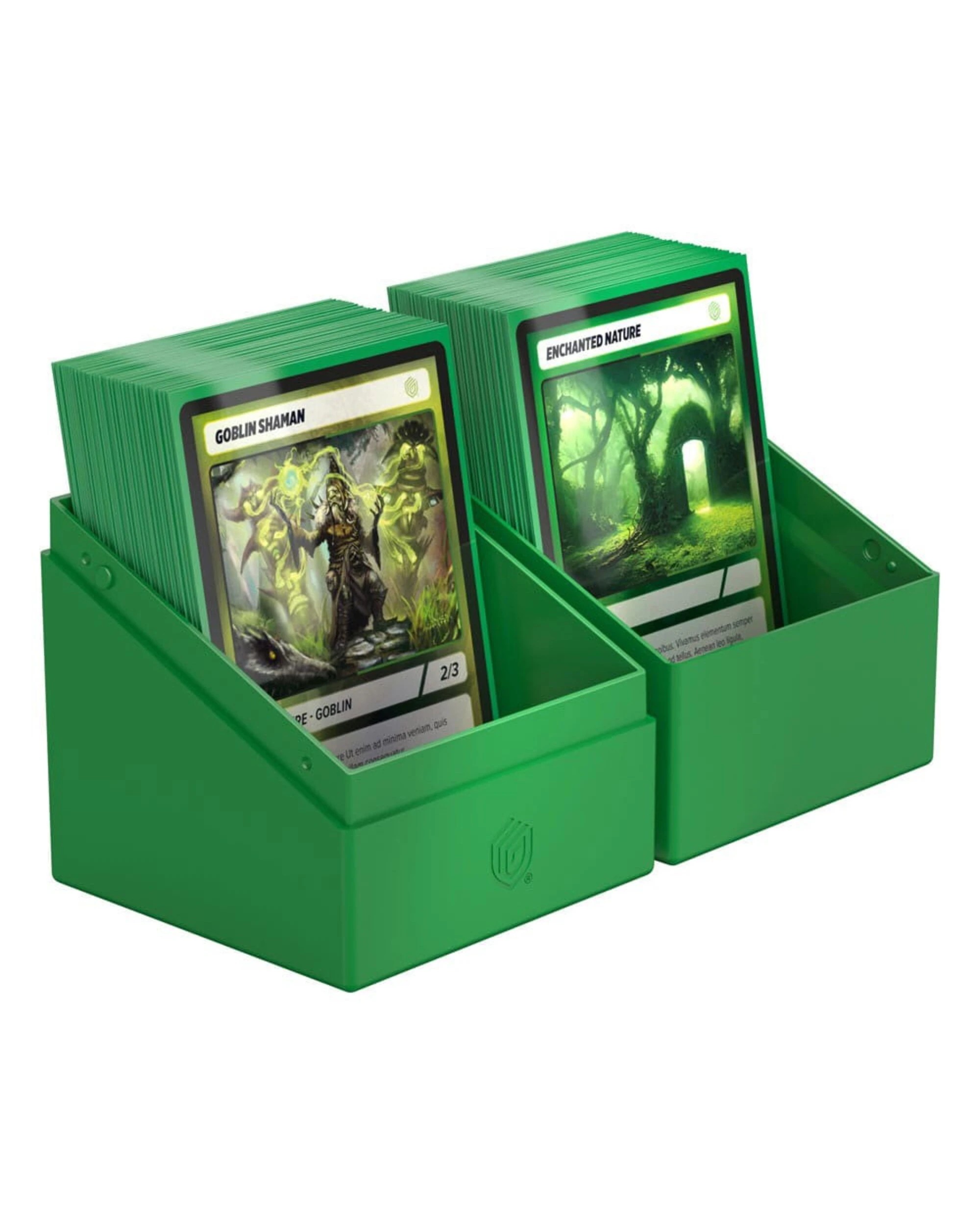 3 Ultimate Guard TCG - Boulder 100+ Deck Box - Solid Green, 3 of 3