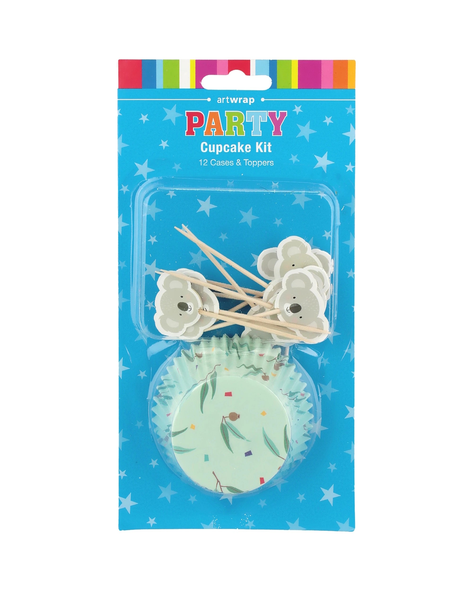 1 Artwrap Australian Bush Buddies Cupcake Kit Pack of 12Multi - Multi, 1 of 1