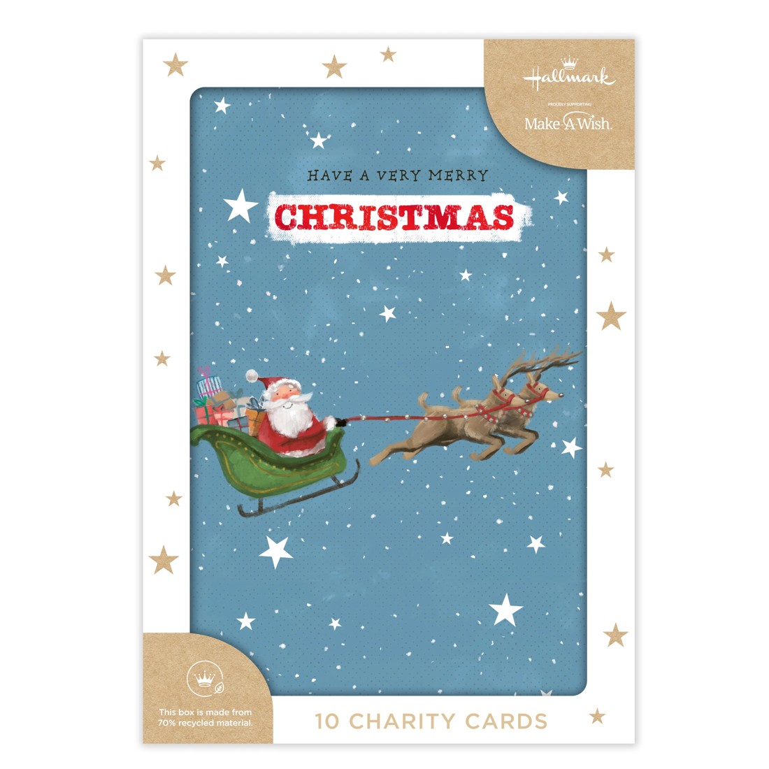 3 10 Pack Hallmark Boxed Charity Christmas Cards - Merry Christmas, 3 of 5