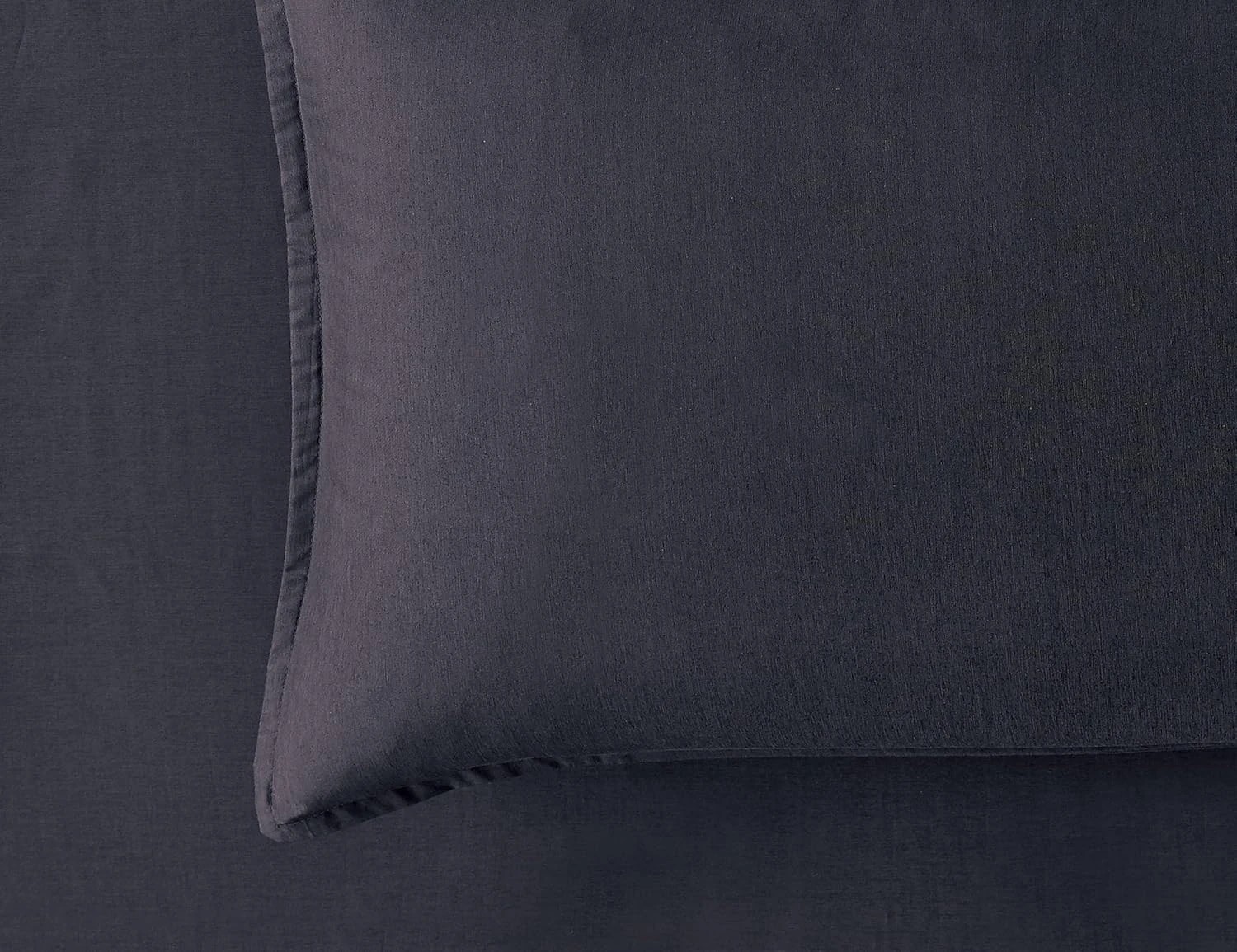 3 Gioia Casa 2-Pack Bamboo Microfibre European Pillowcases Soft Hypoallergenic - Charcoal, 3 of 5